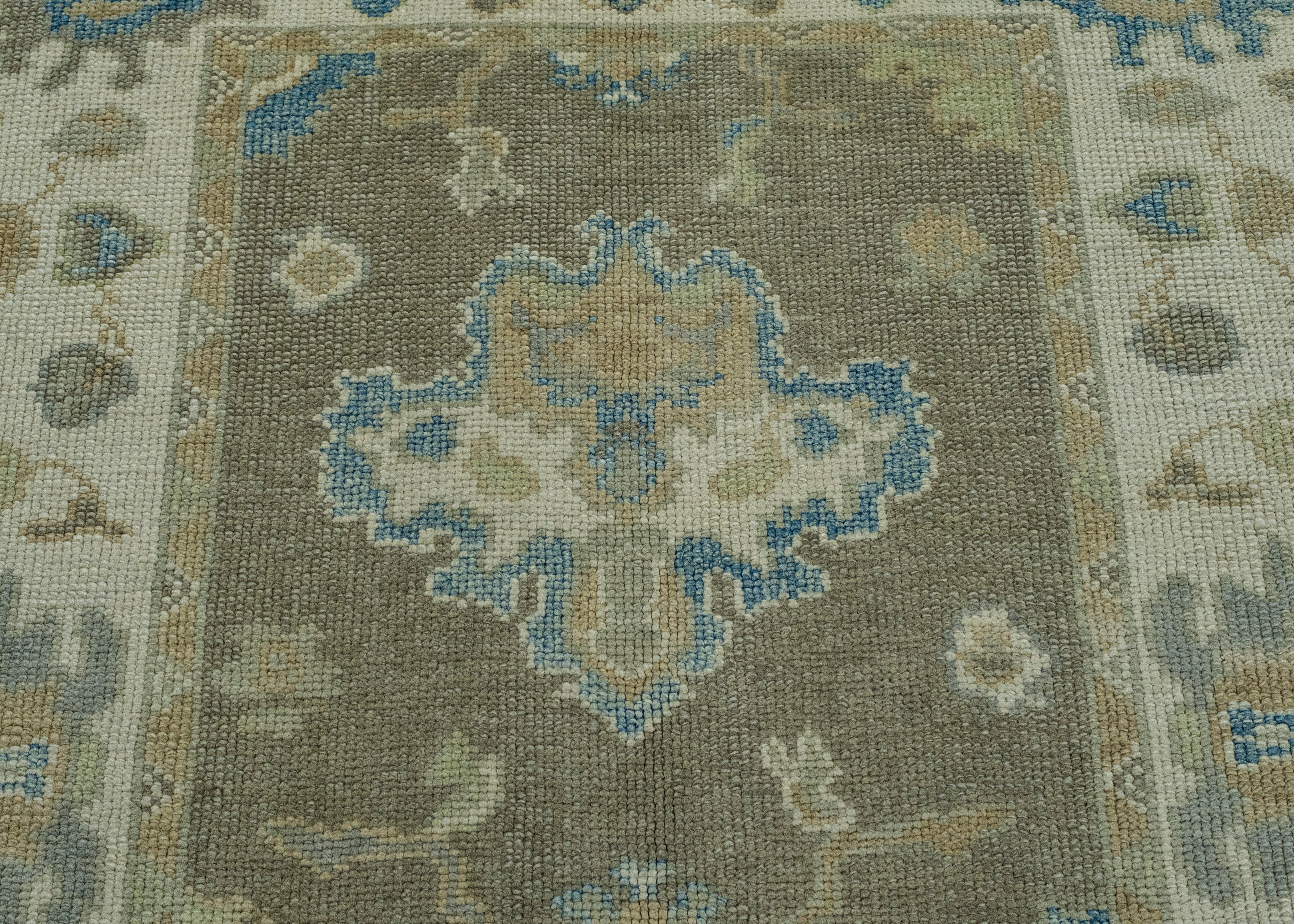 Turkish Oushak Rug 4'5
