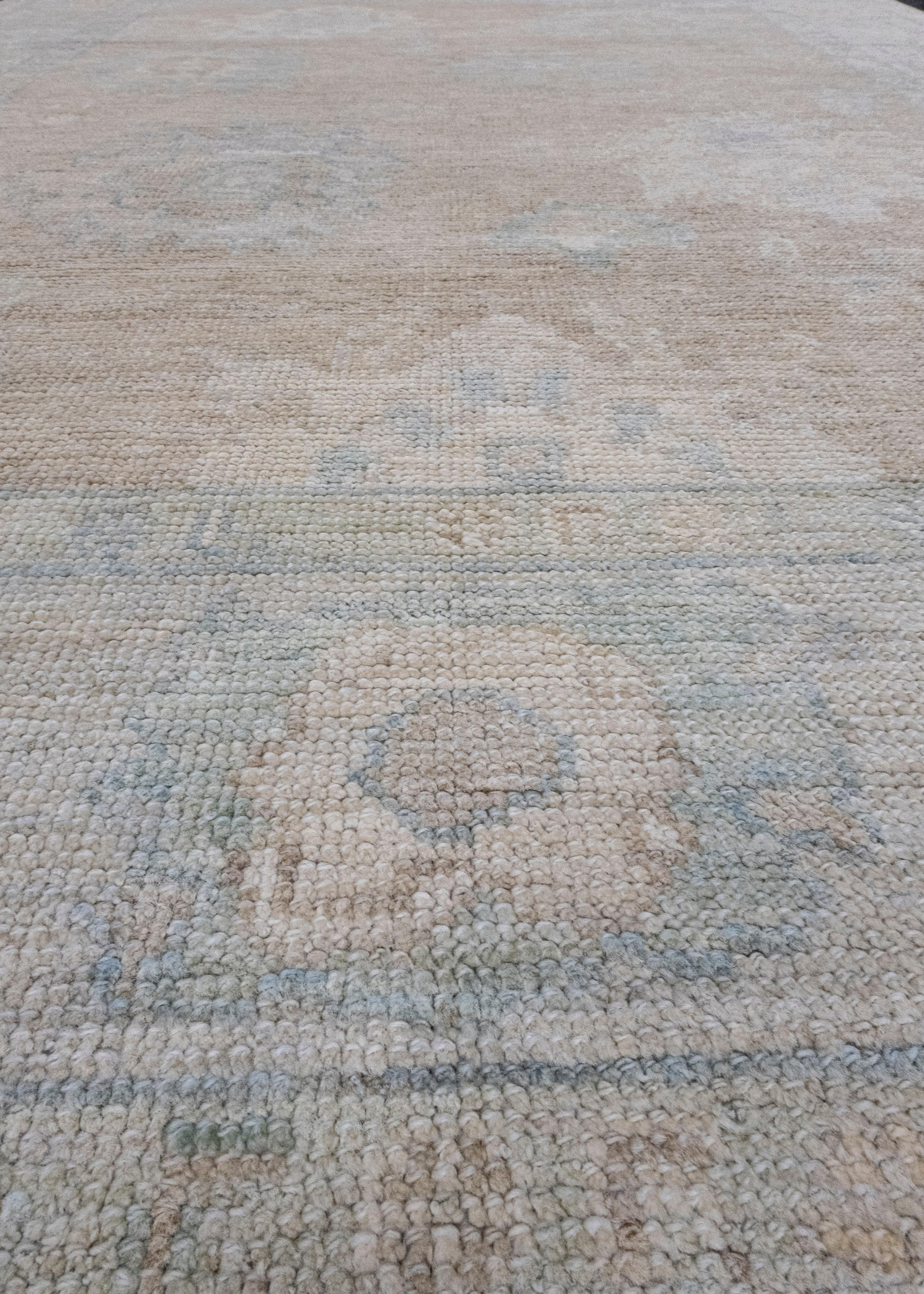 Türkischer Oushak-Teppich 5' x 6'11