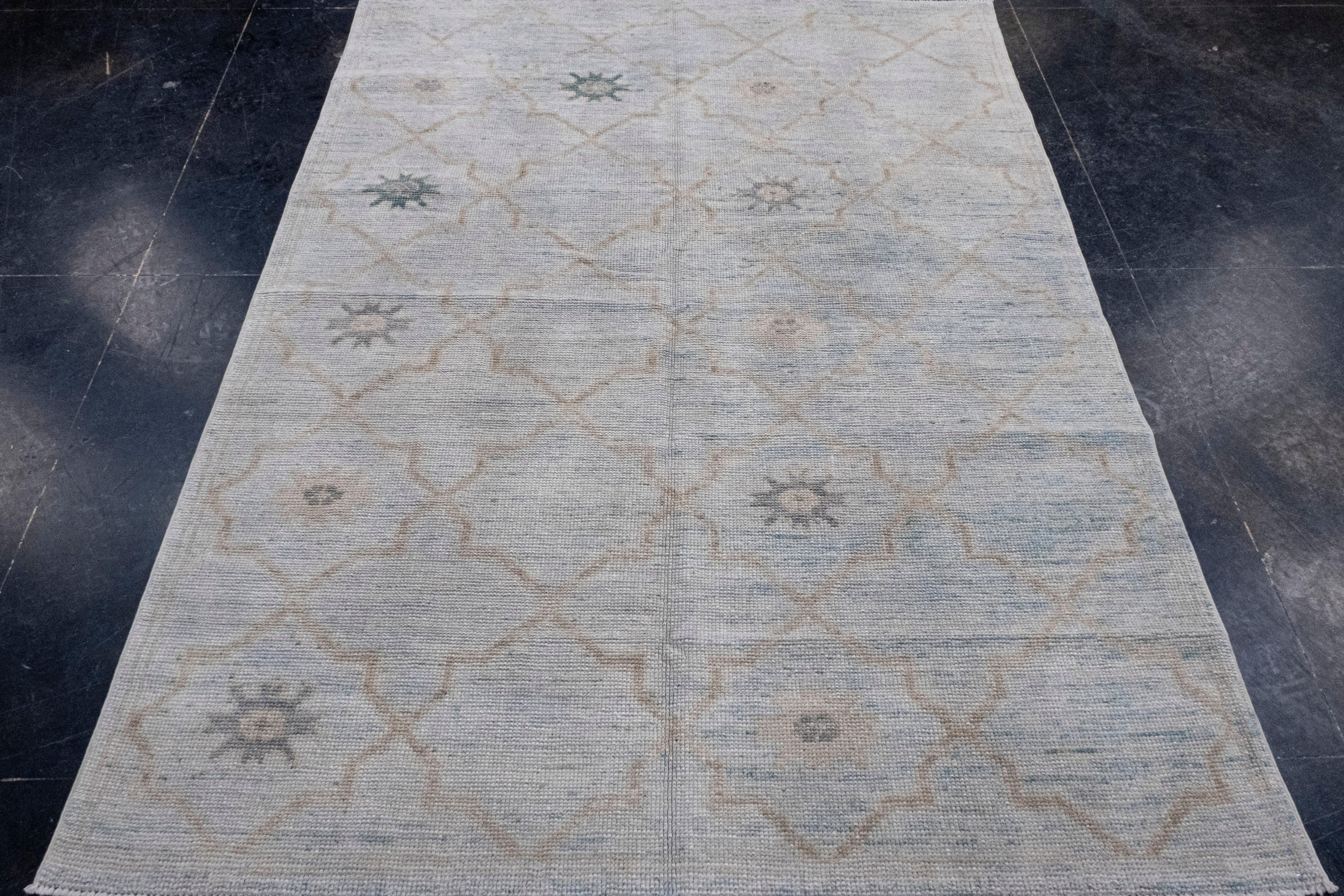 Tappeto Oushak turco 5' x 6'8