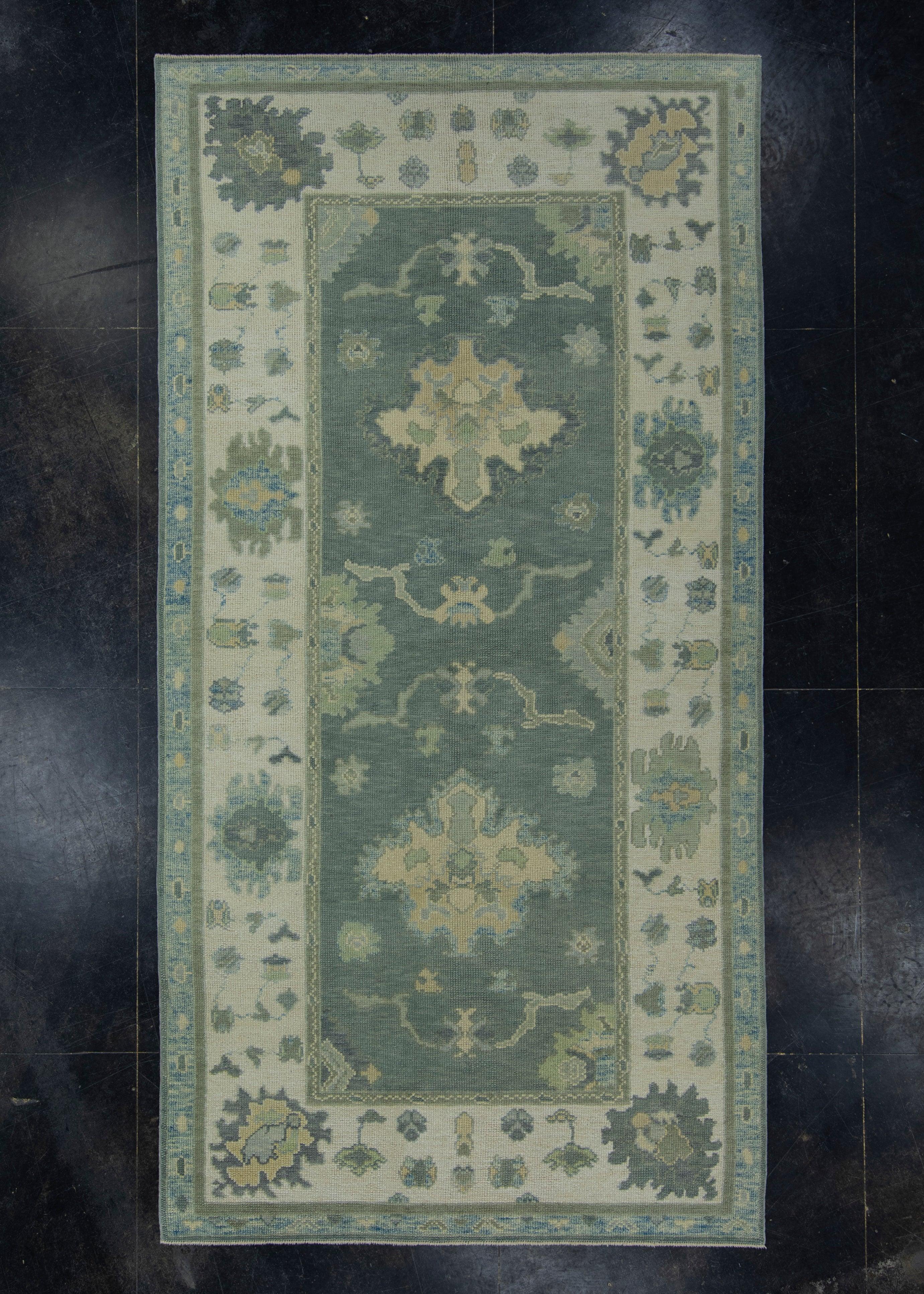 Turkish Oushak Rug 5' x 9'10