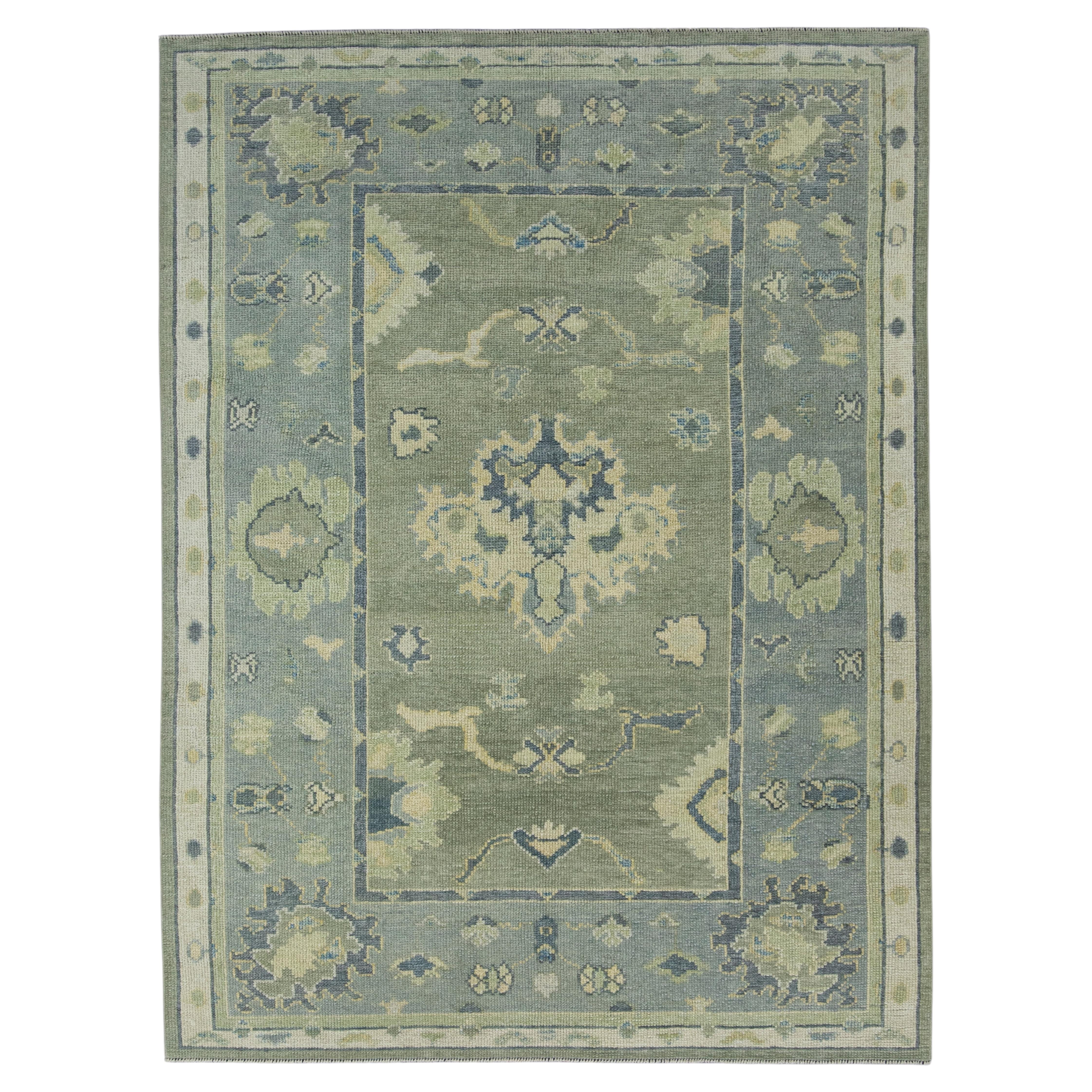 Turkish Oushak Rug 5'1" x 6'10" #17022