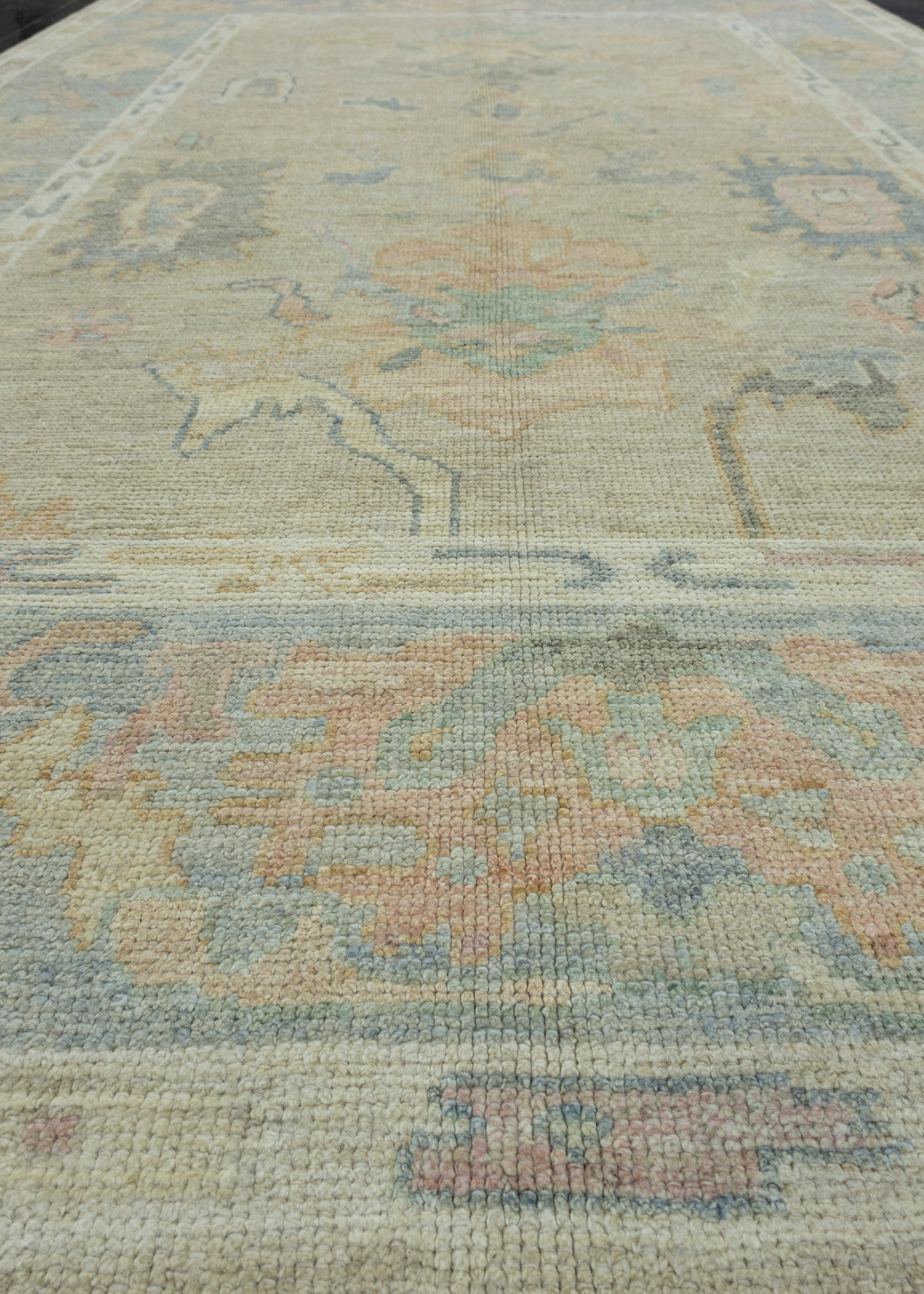 Contemporary Turkish Oushak Rug 5'11