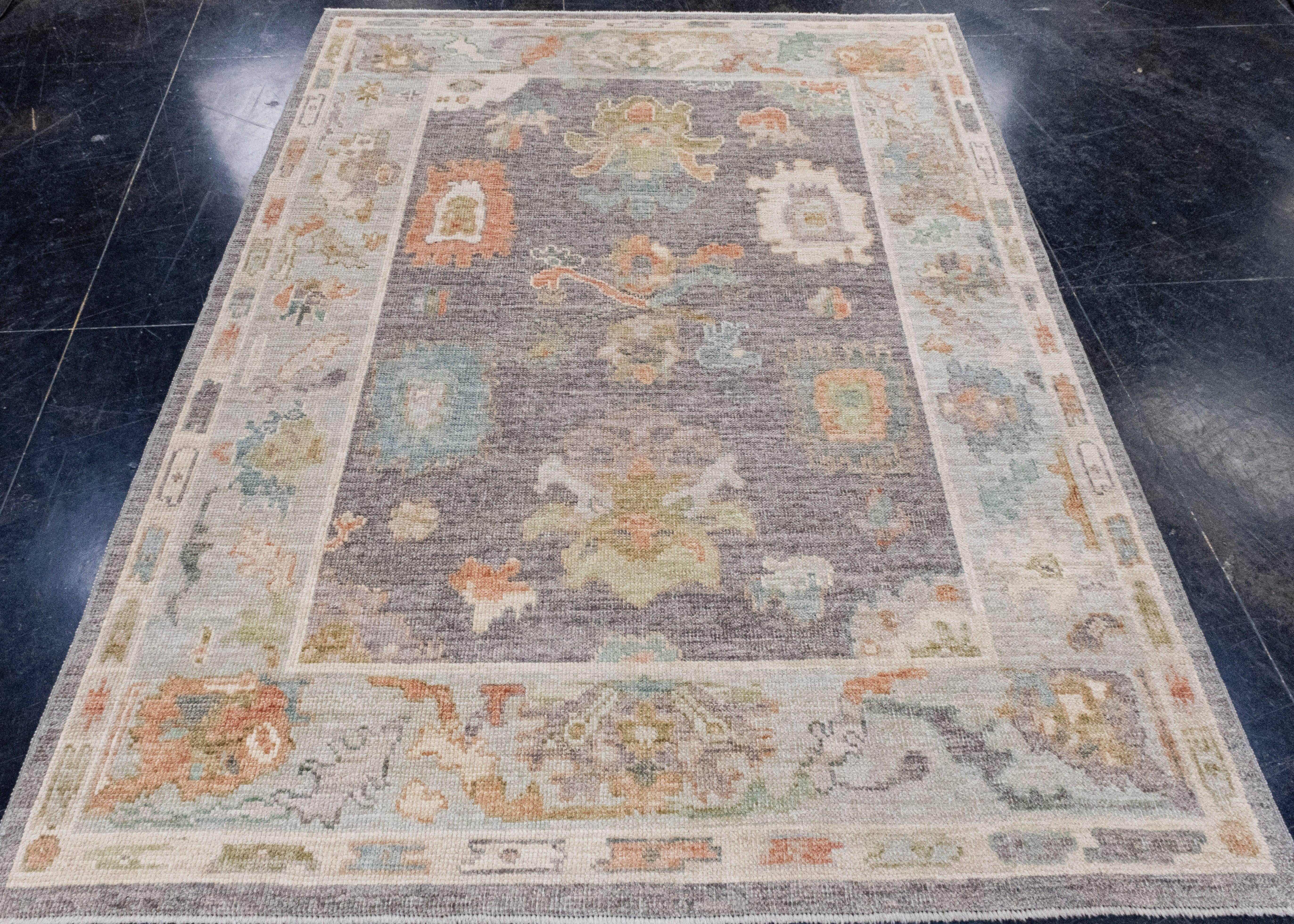 Turkish Oushak Rug 5'2