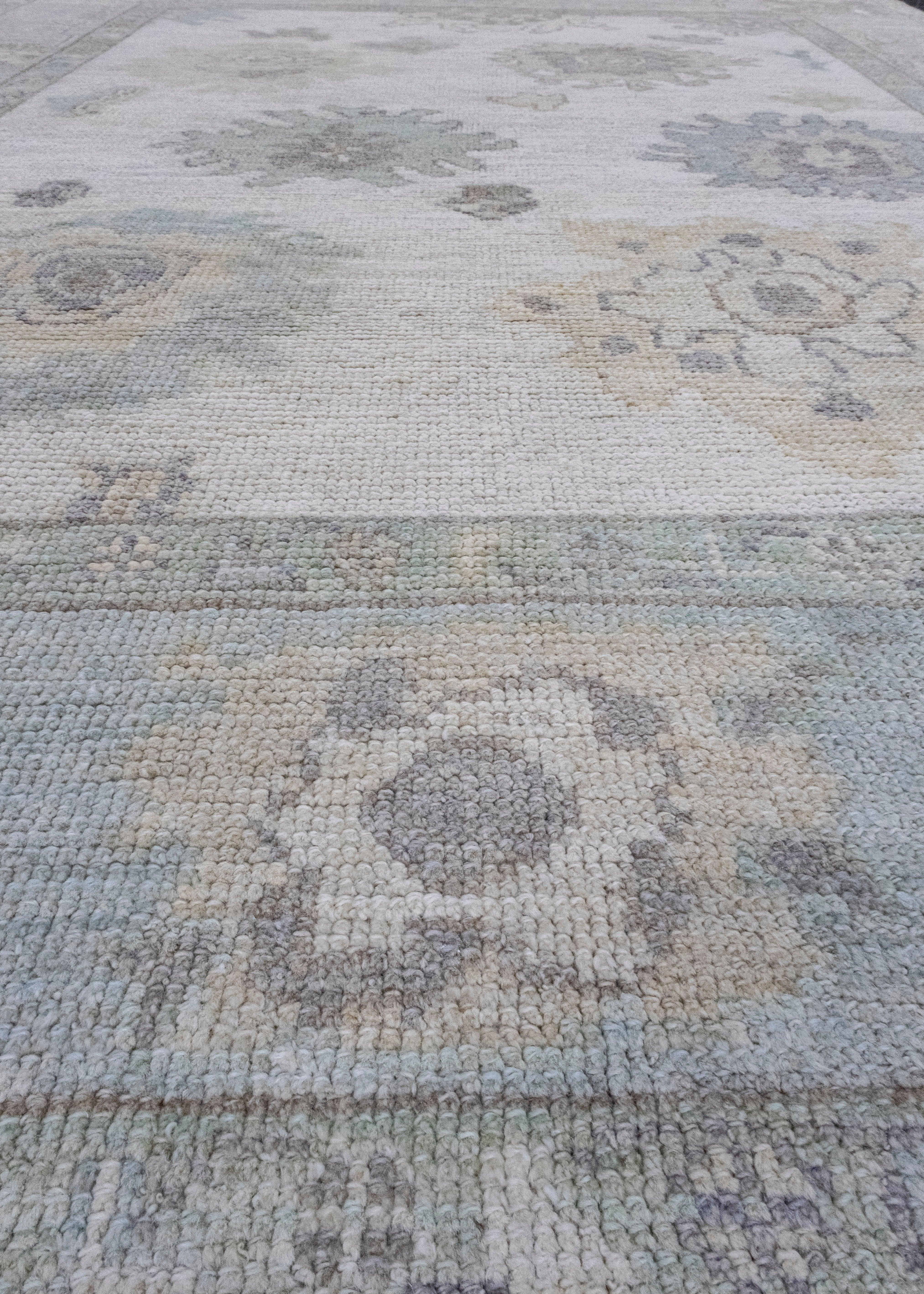Turkish Oushak Rug 5'2