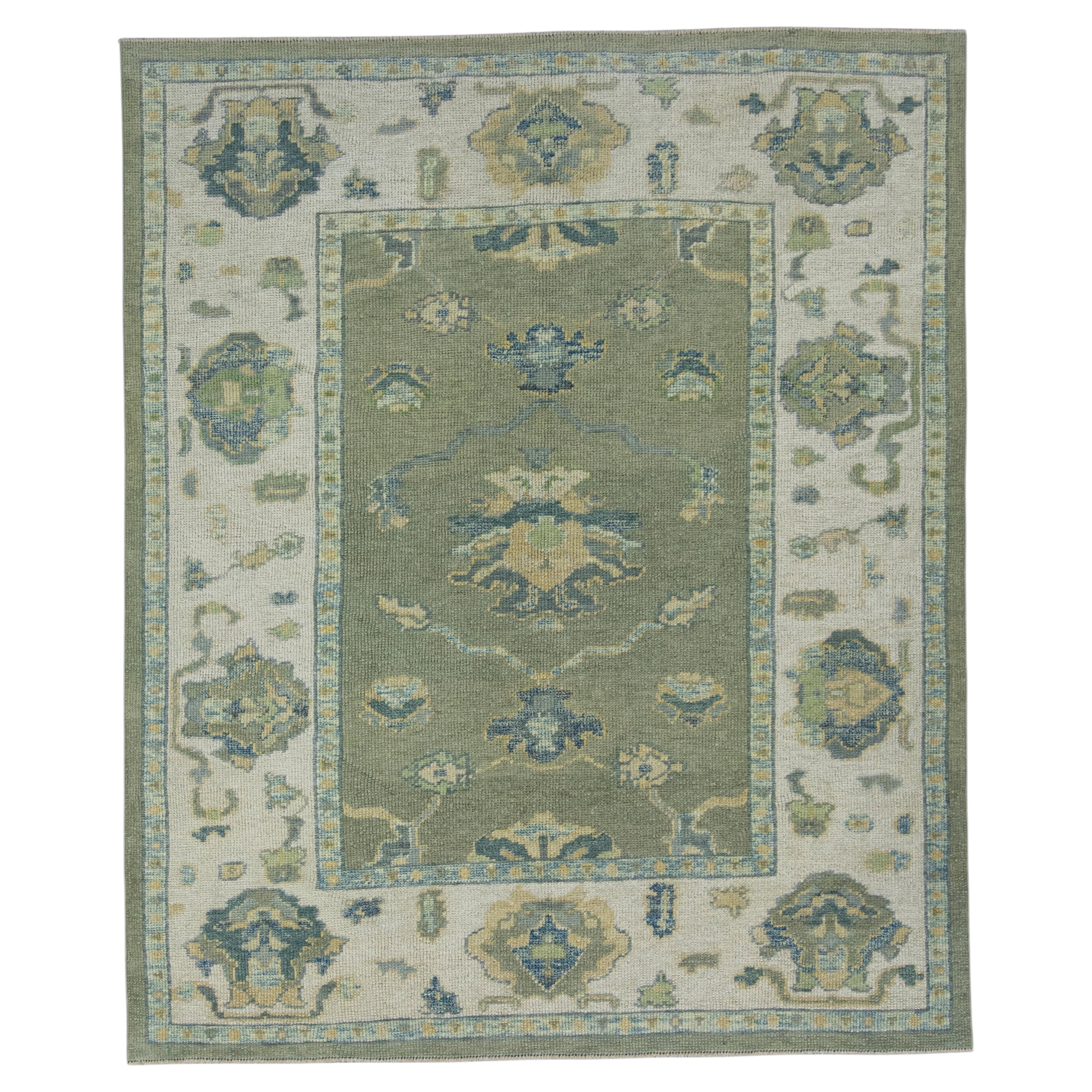 Turkish Oushak Rug 5'2" x 6'3" #17585