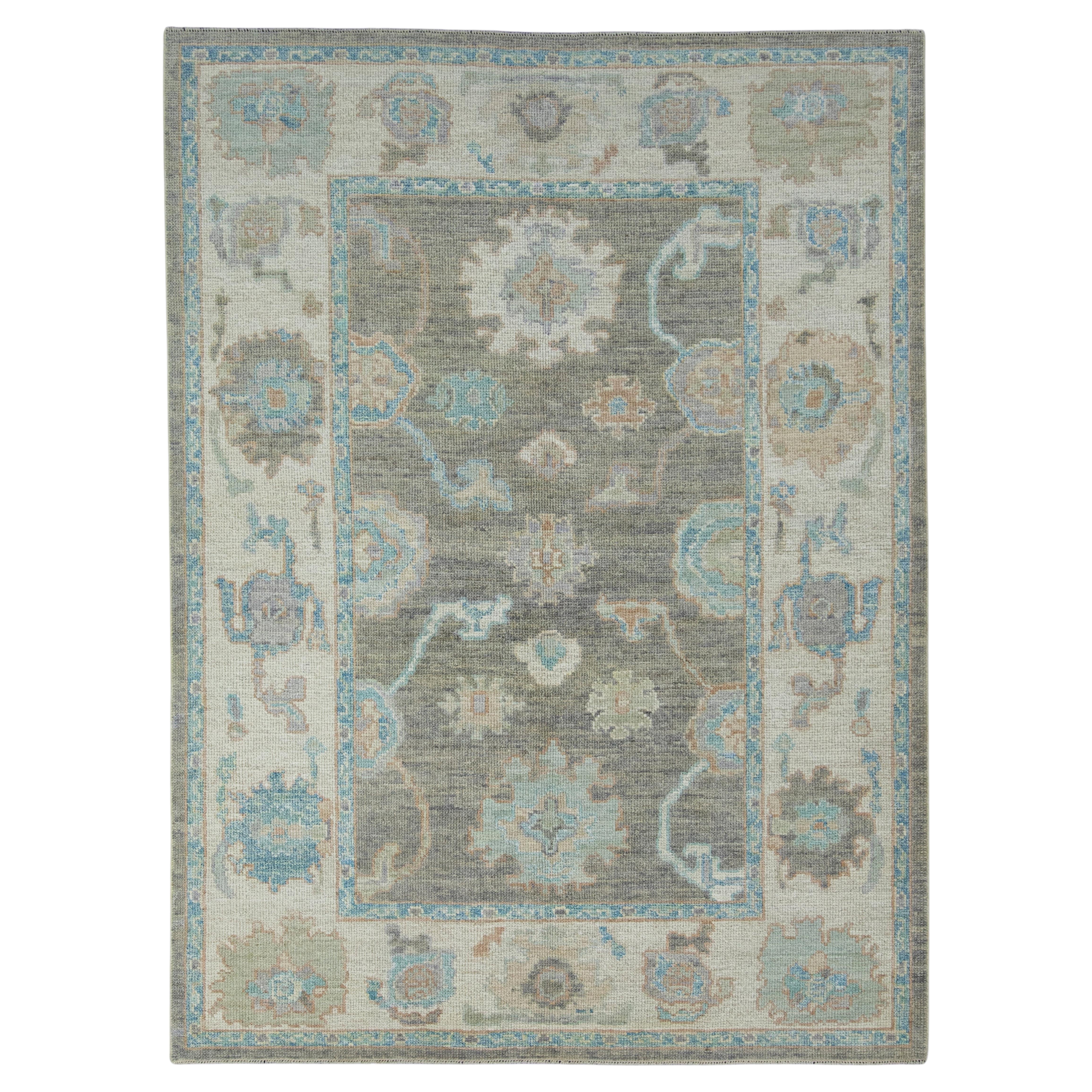 Turkish Oushak Rug 5'2" x 7' #17946