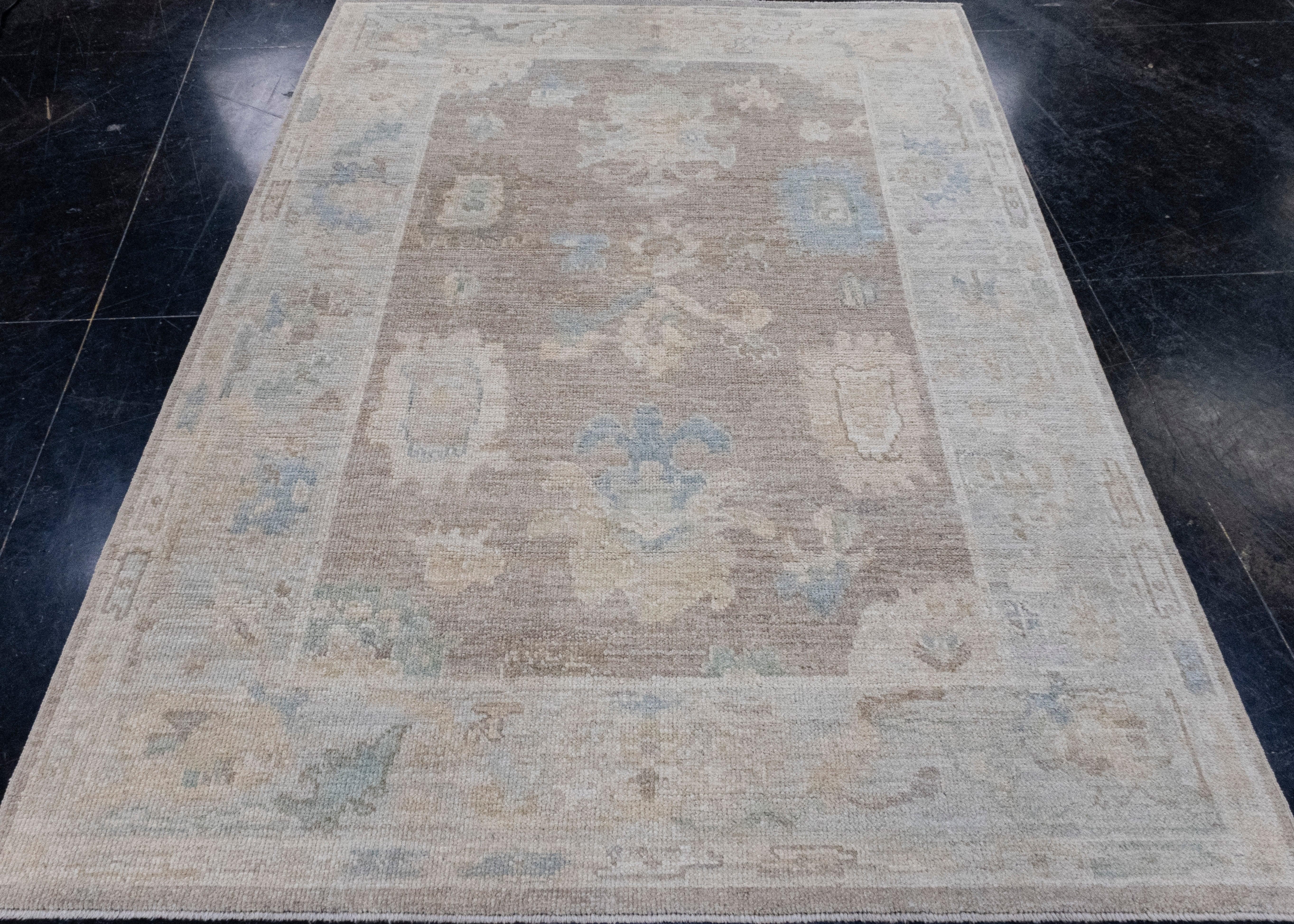 Turkish Oushak Rug 5'2