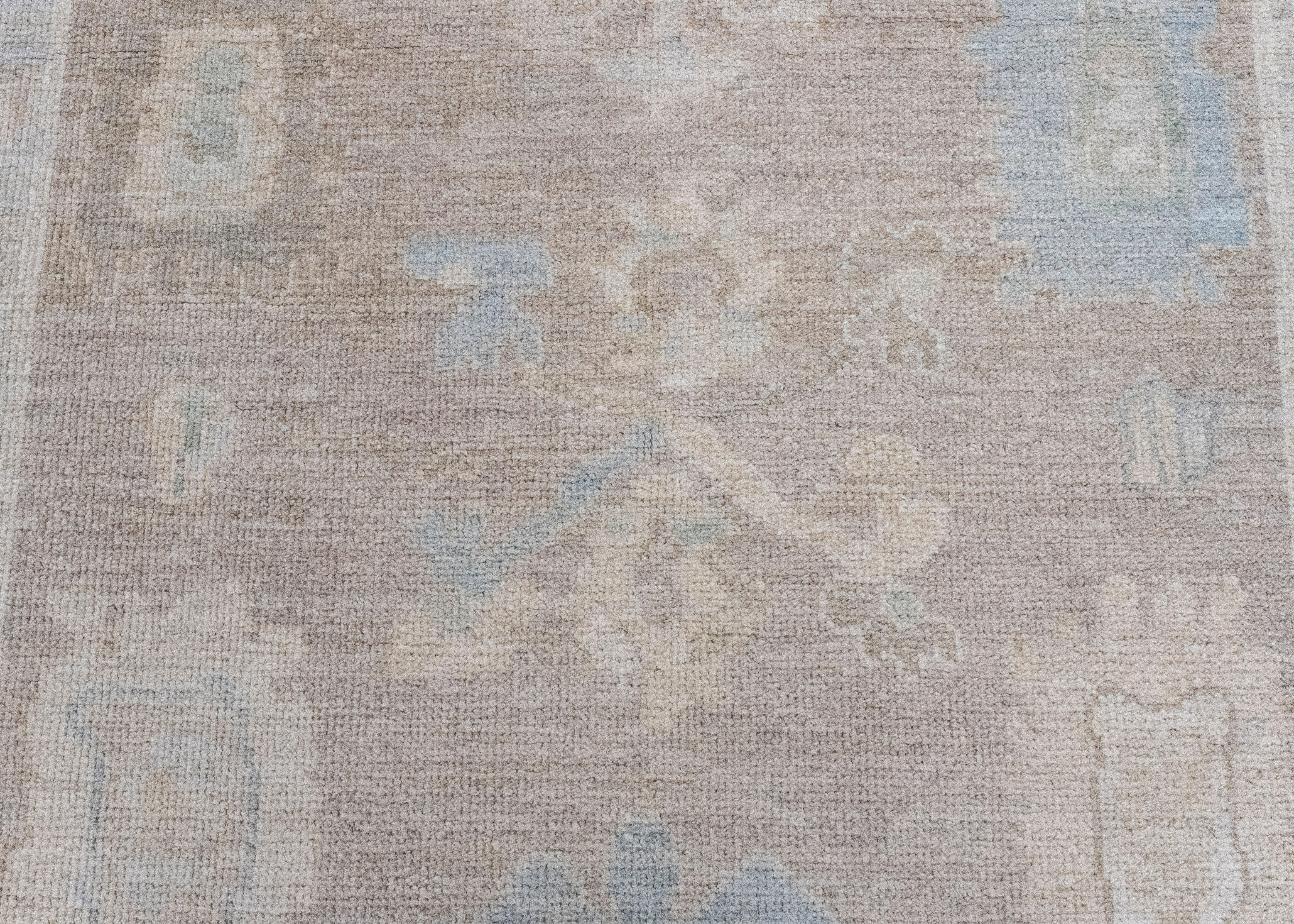 Contemporary Turkish Oushak Rug 5'2