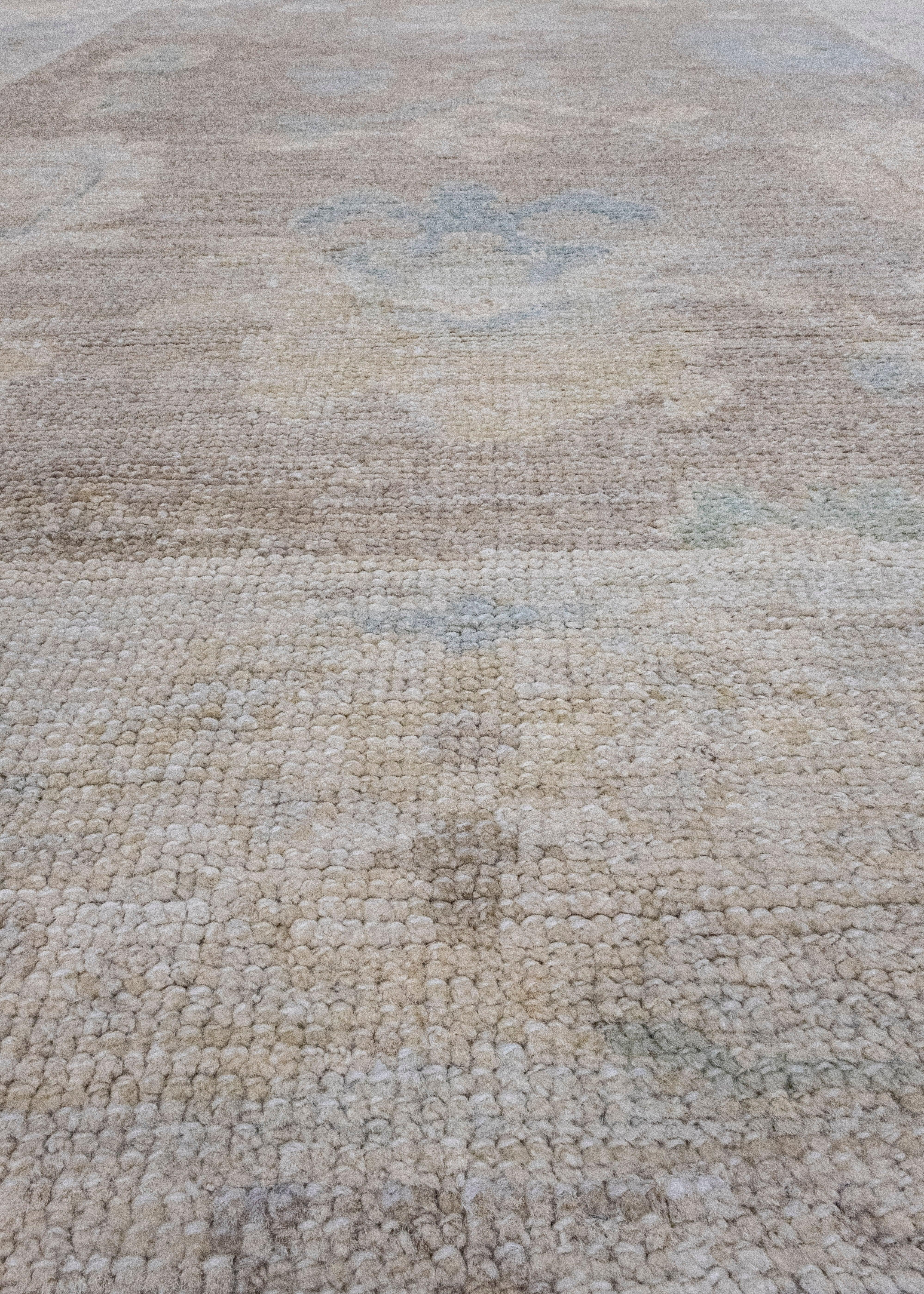 Turkish Oushak Rug 5'2