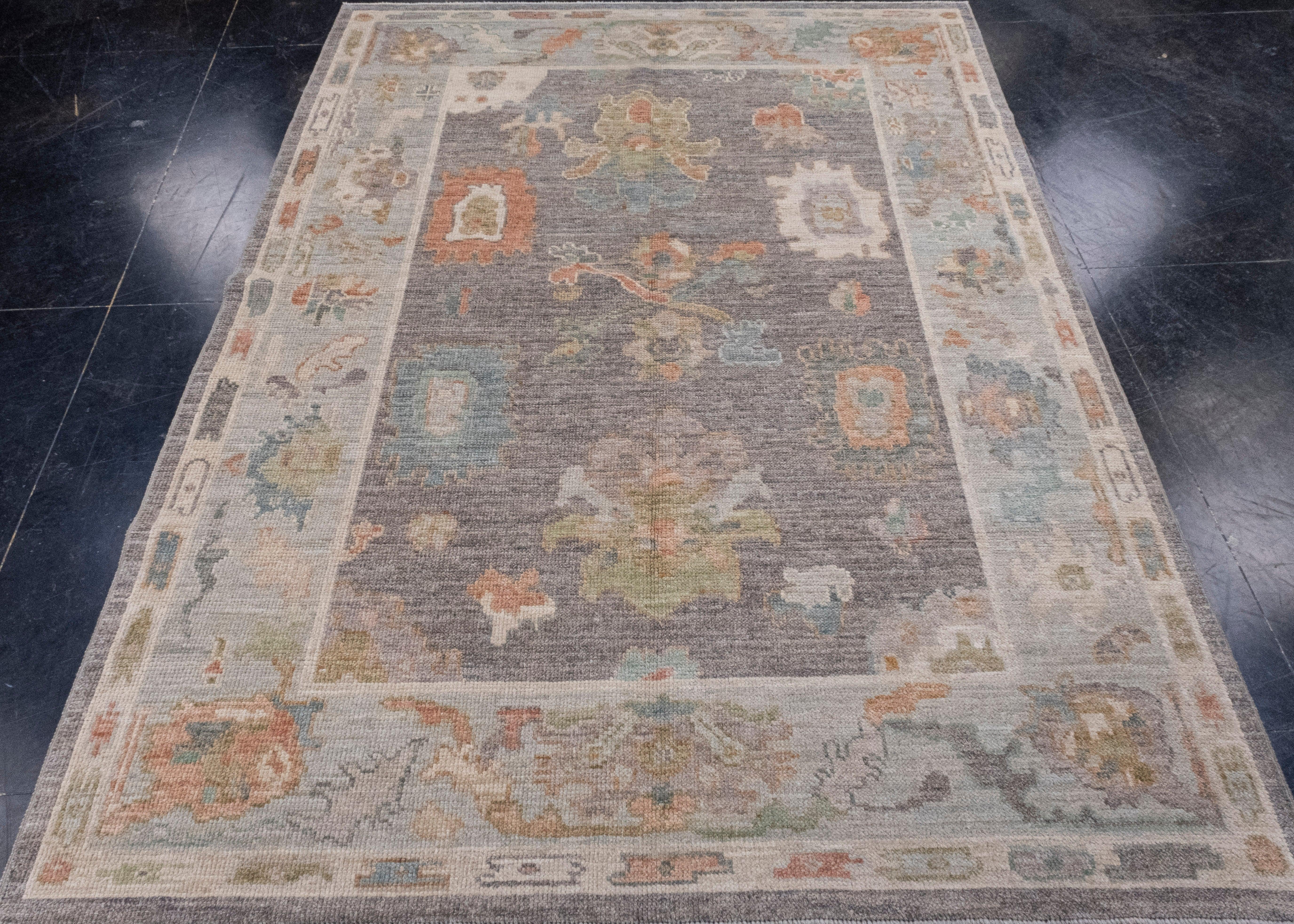 Turkish Oushak Rug 5'2