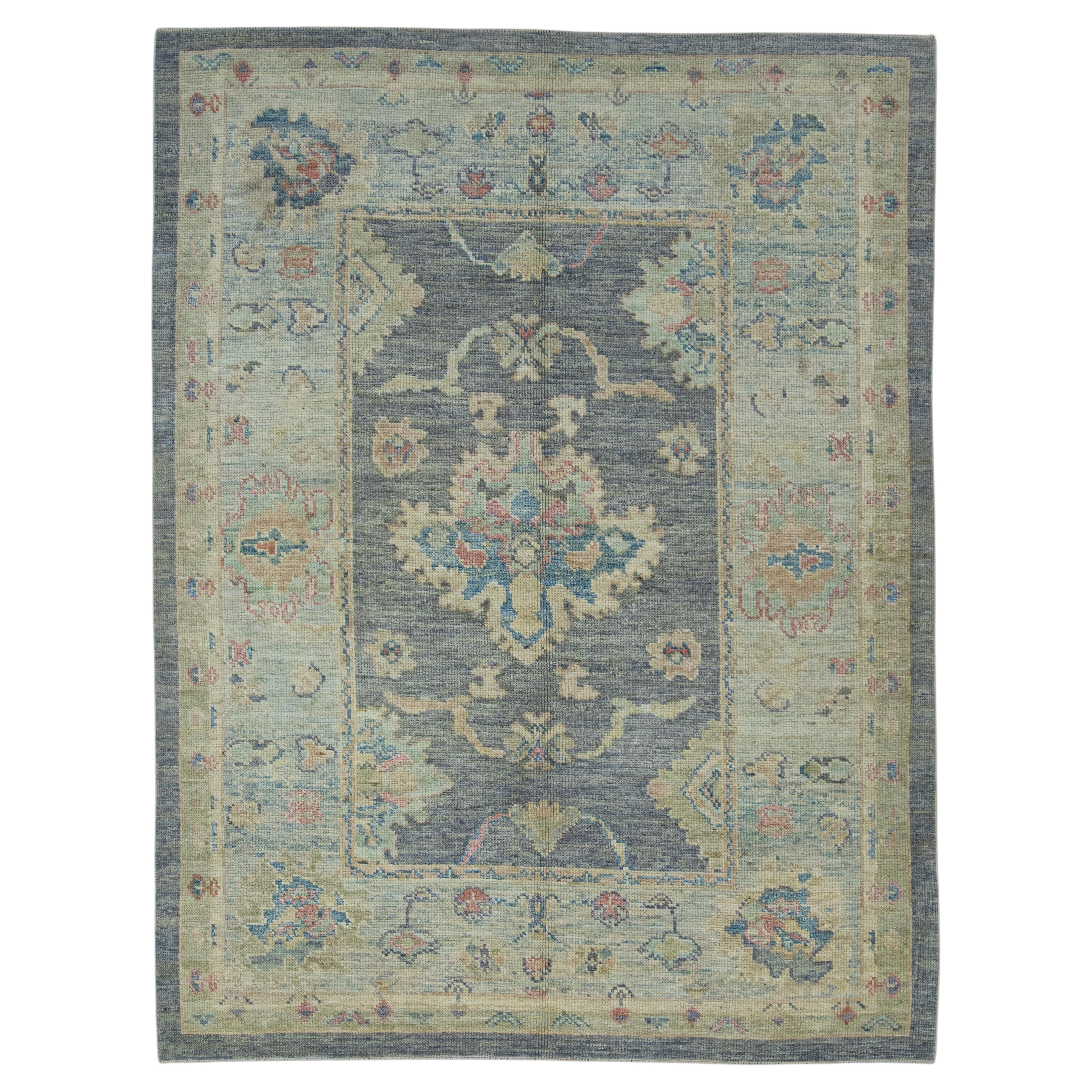 Turkish Oushak Rug 5'3" x 6'11" #17870