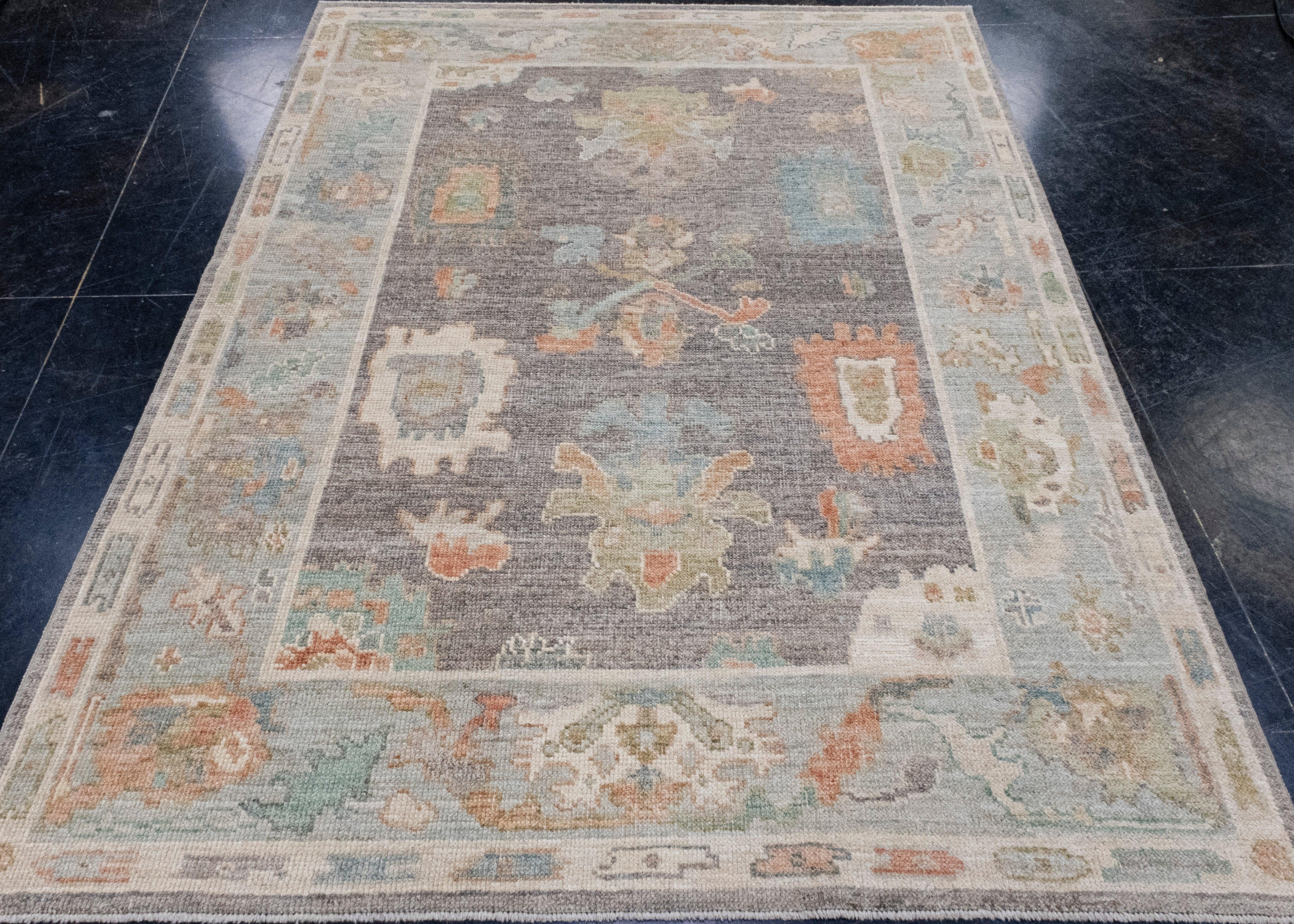 Turkish Oushak Rug 5'3