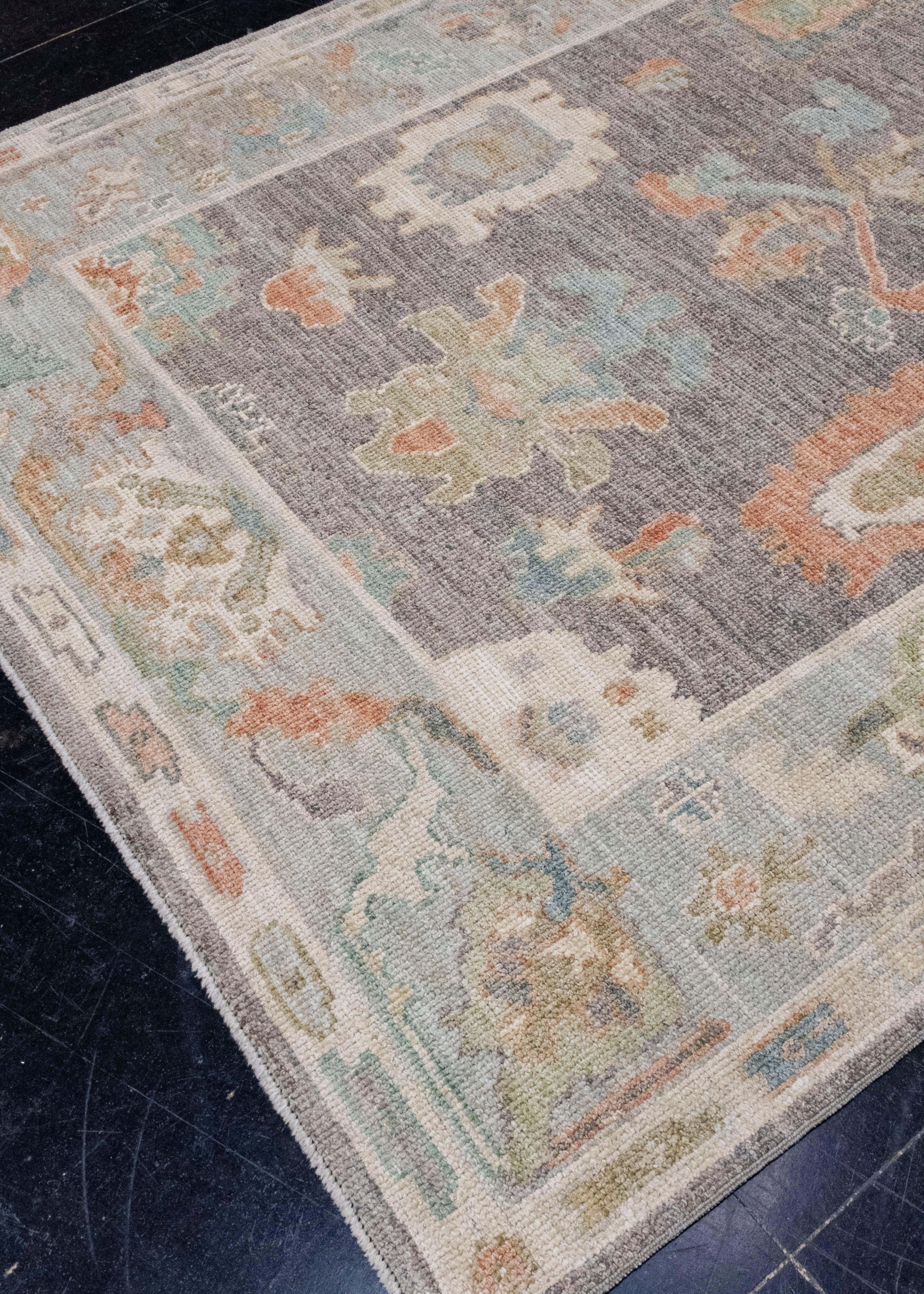 Turkish Oushak Rug 5'3