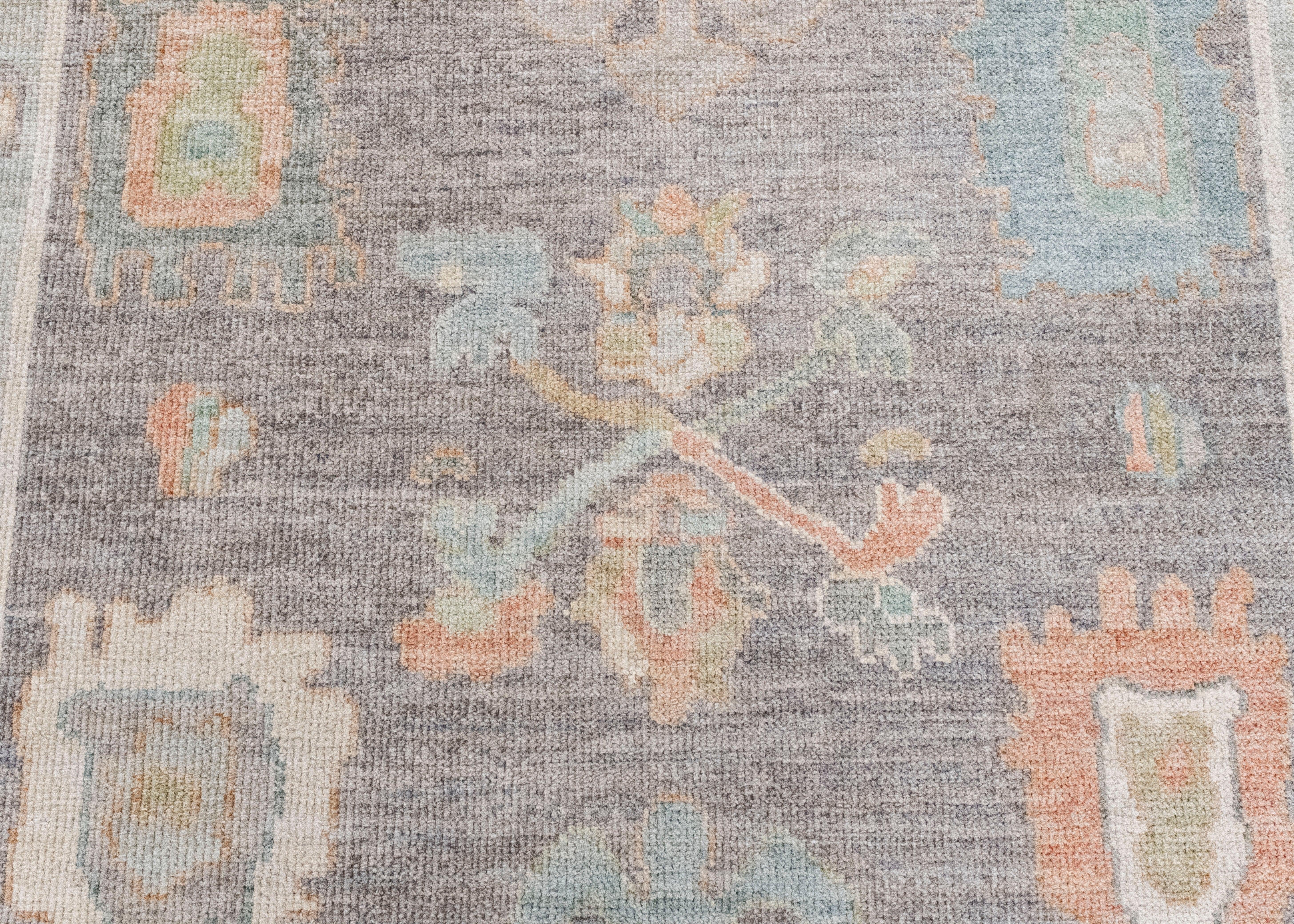 Contemporary Turkish Oushak Rug 5'3