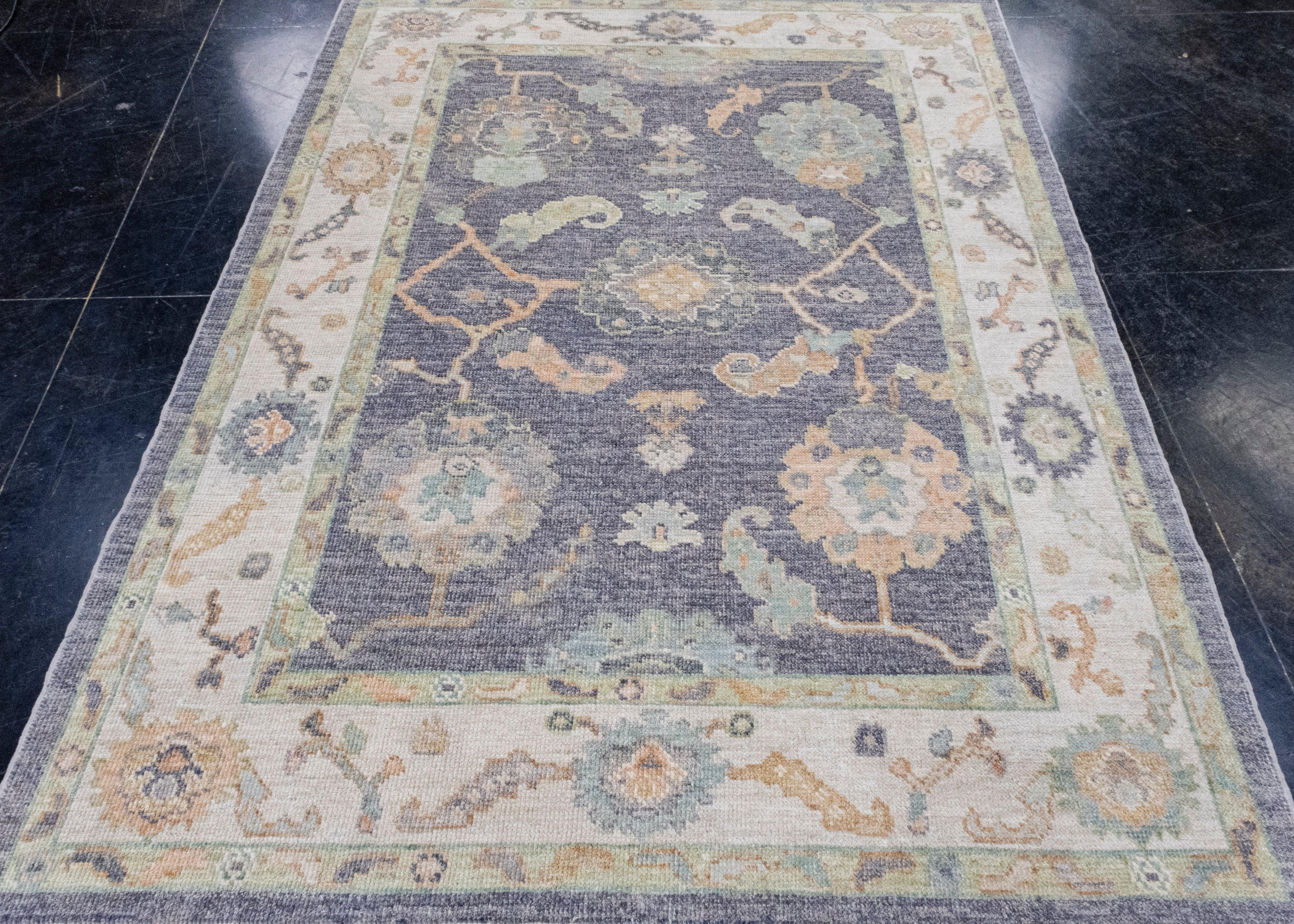 Turkish Oushak Rug 5'3