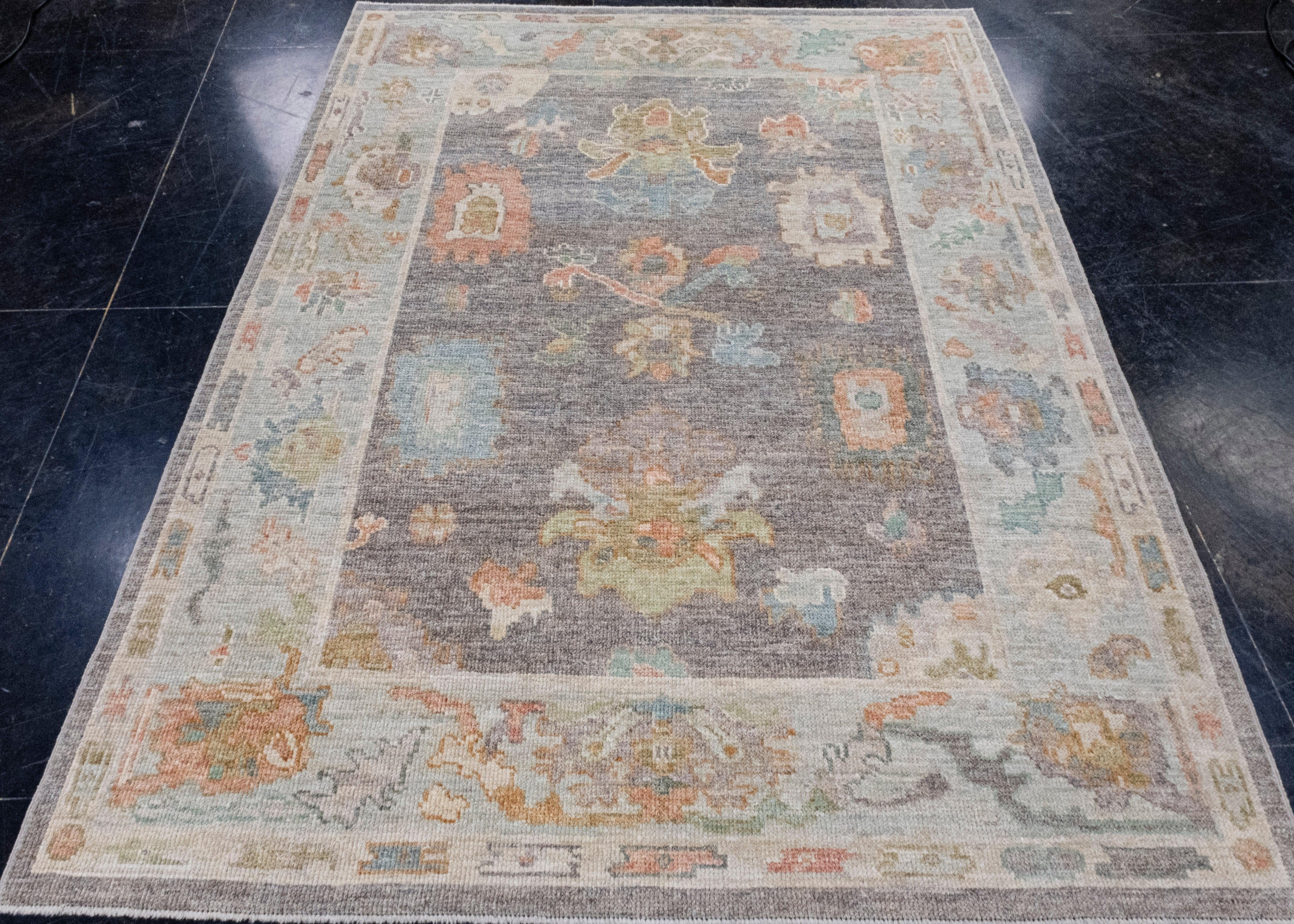 Turkish Oushak Rug 5'3