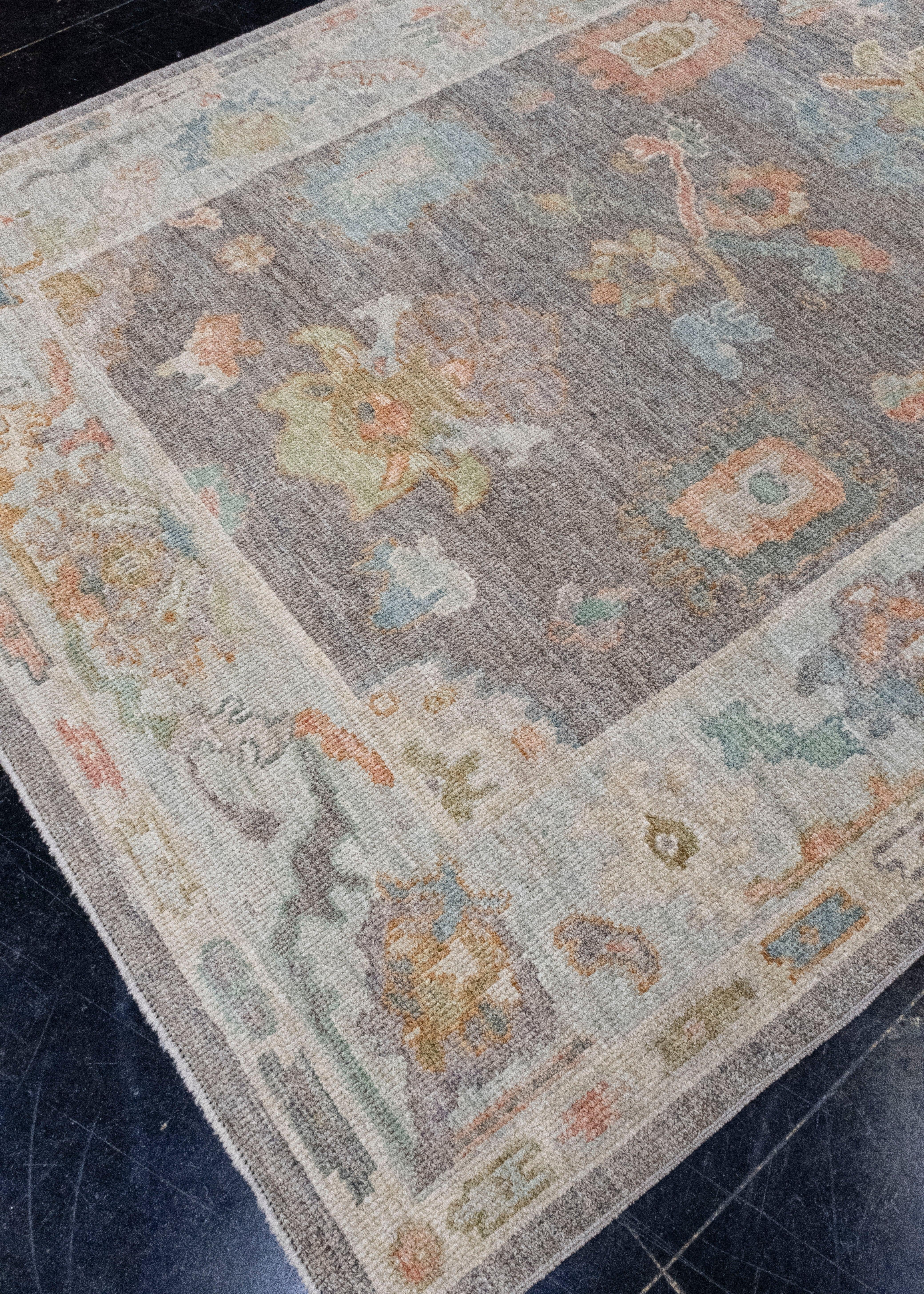 Turkish Oushak Rug 5'3