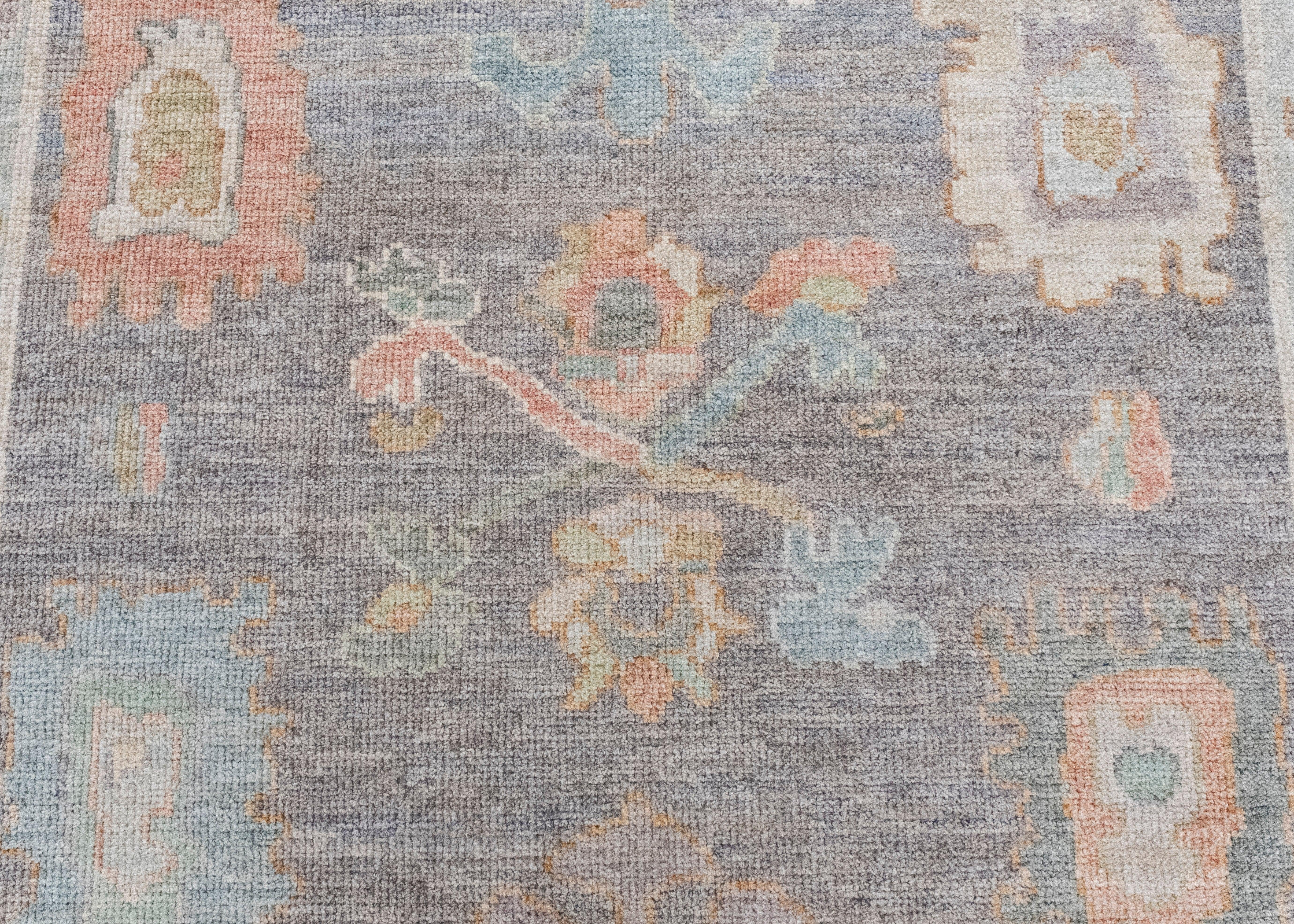 Contemporary Turkish Oushak Rug 5'3