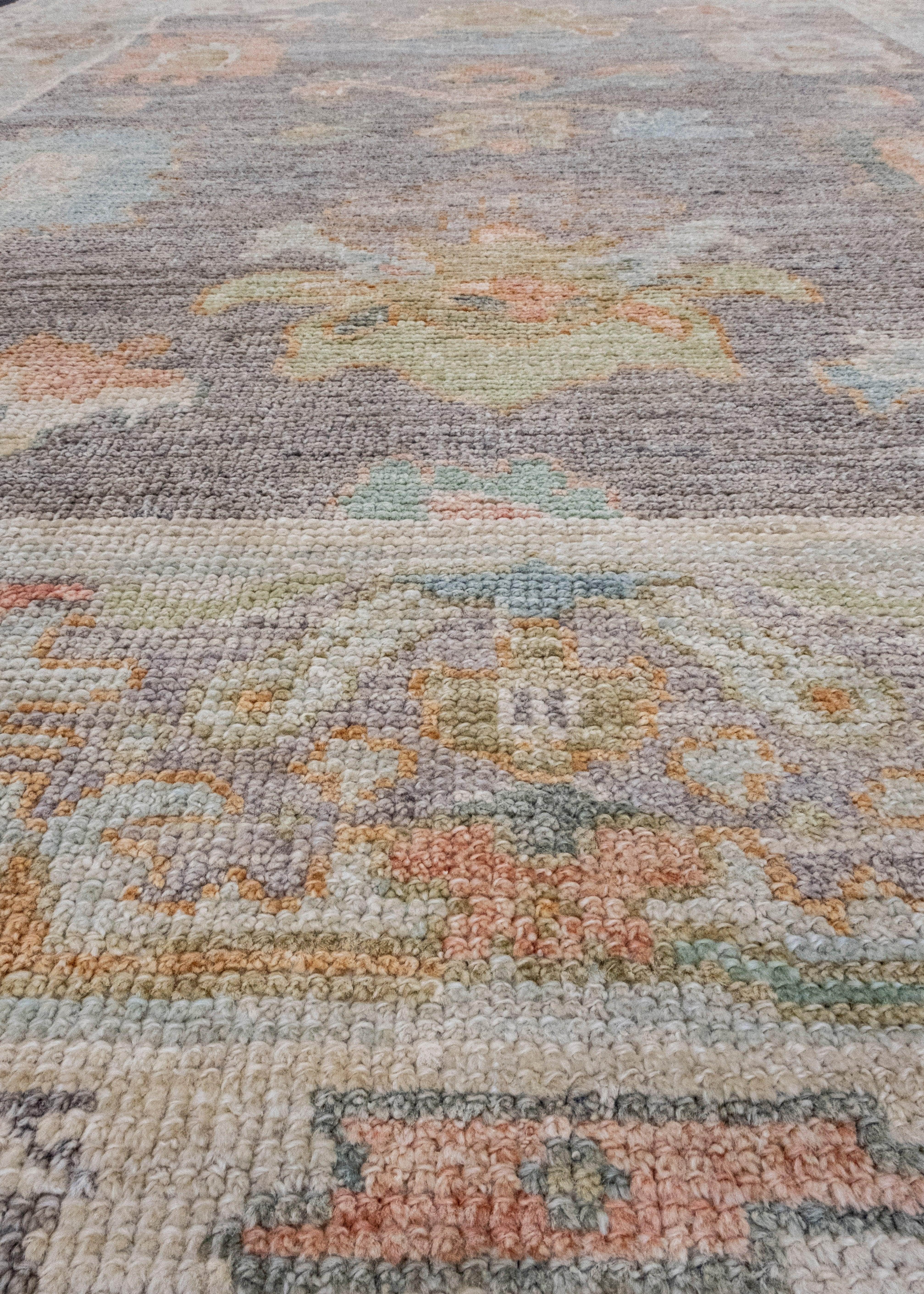 Turkish Oushak Rug 5'3