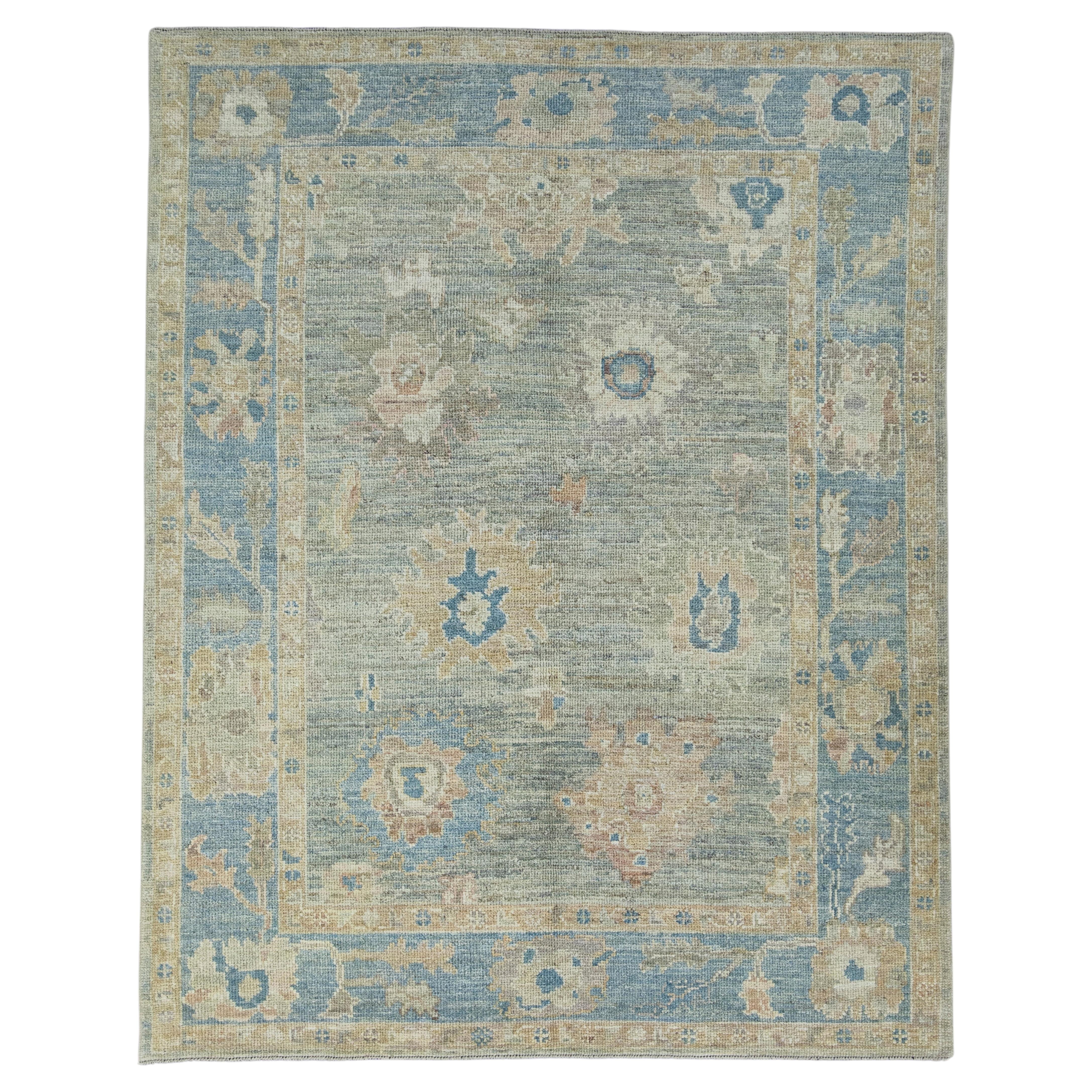 Turkish Oushak Rug 5'4" x 6'9" #17243