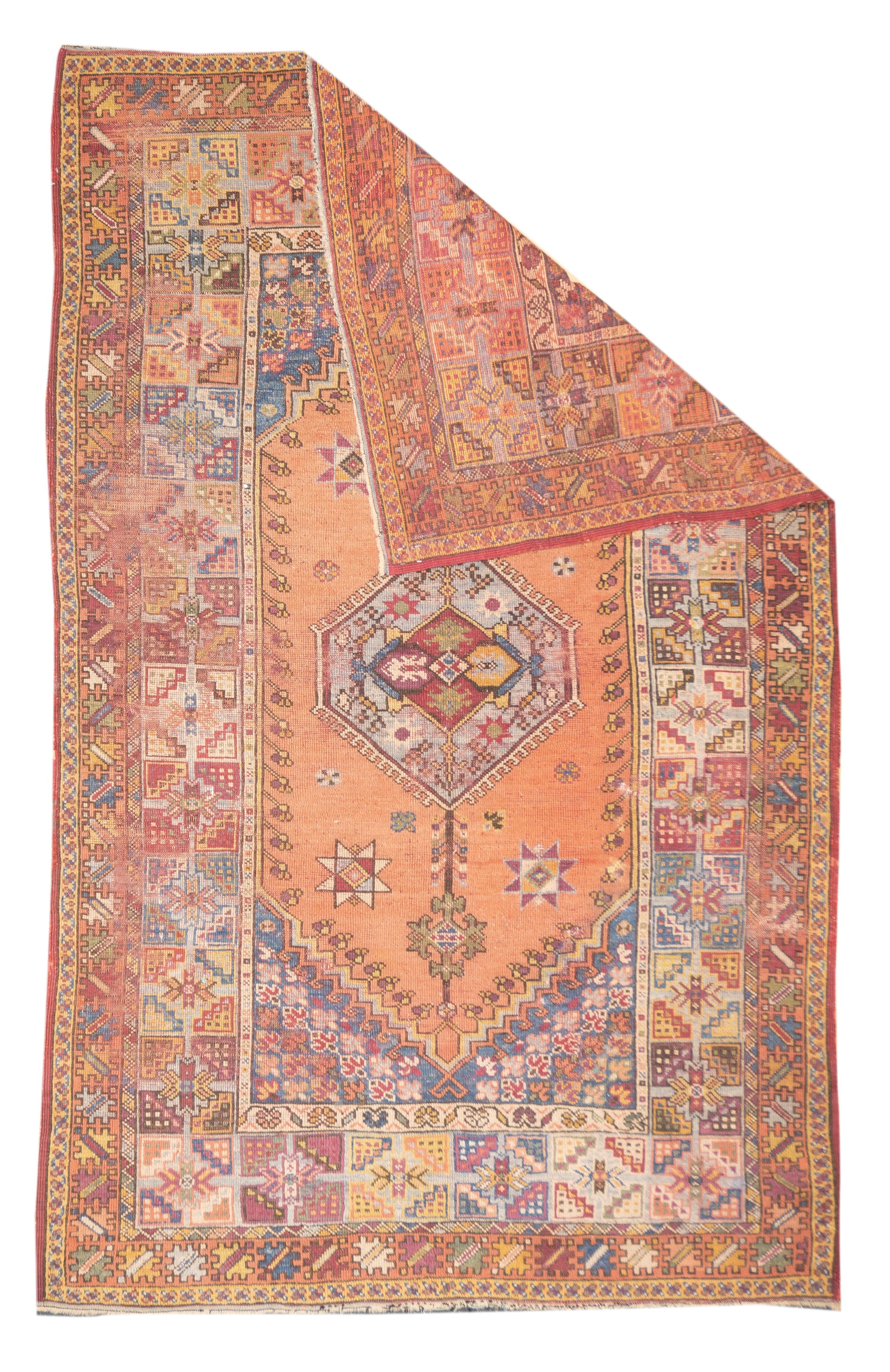 Türkischer Oushak-Teppich 5'8'' x 9'0