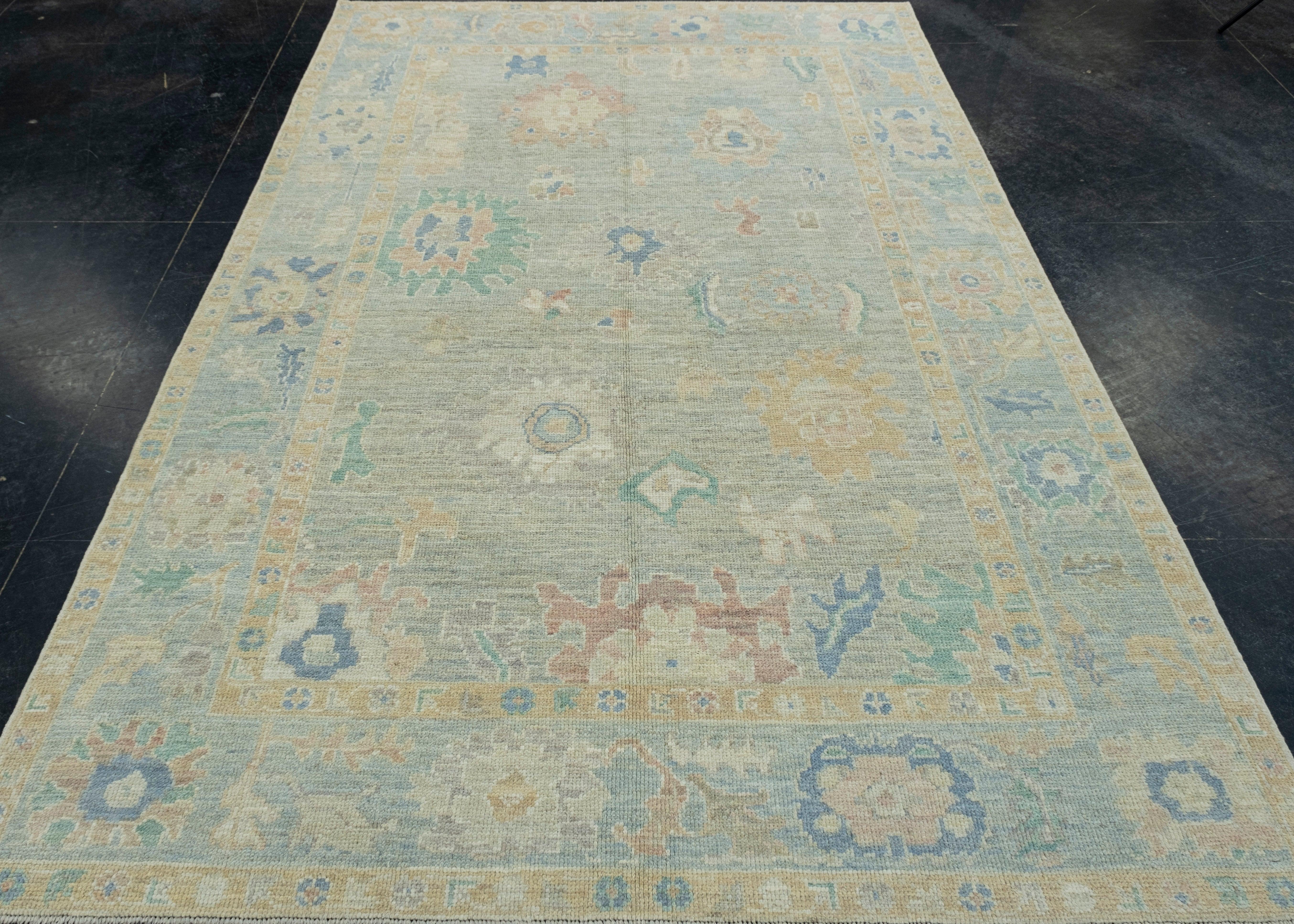 Turkish Oushak Rug 5'9