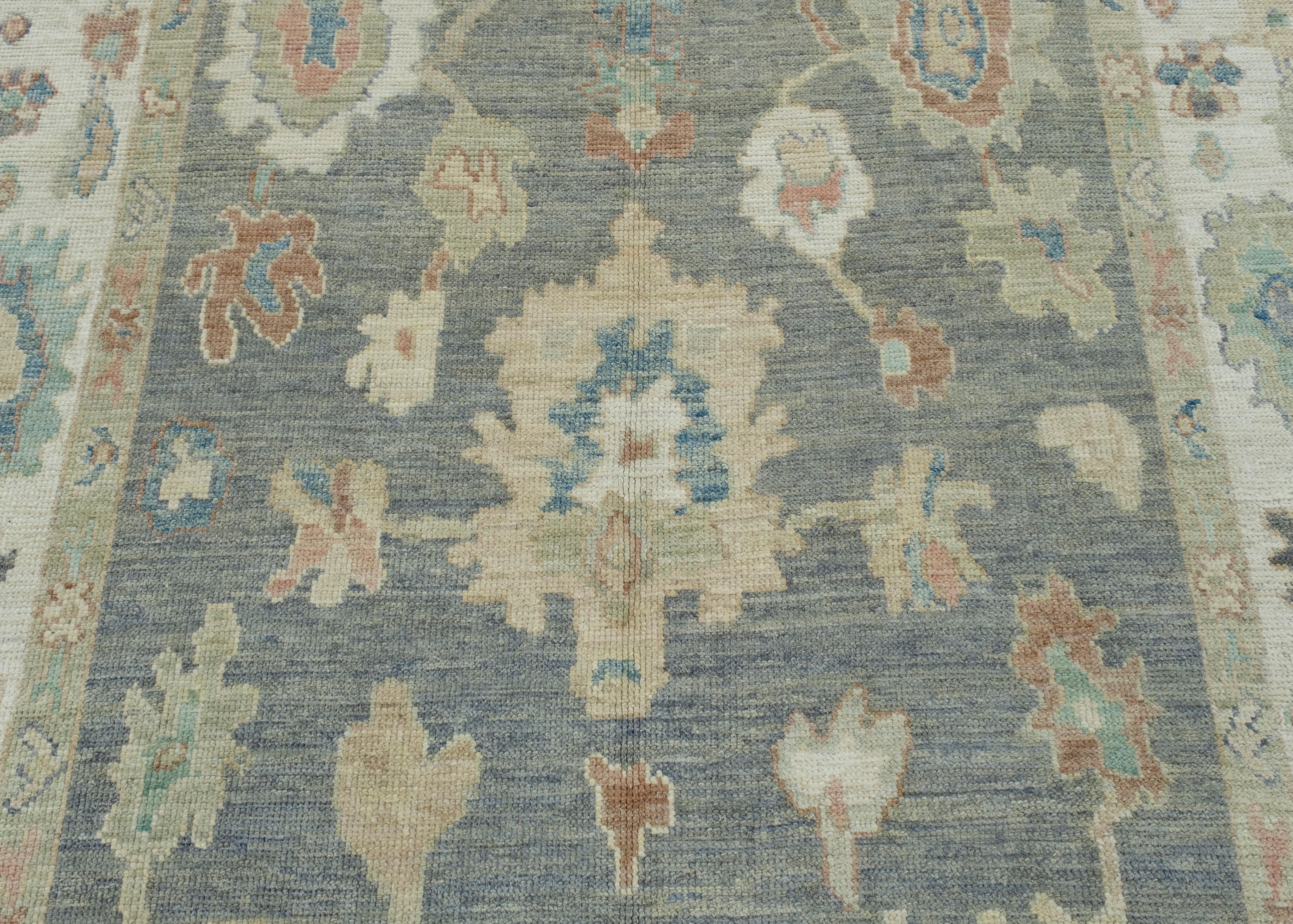 Wool Turkish Oushak Rug 5'9