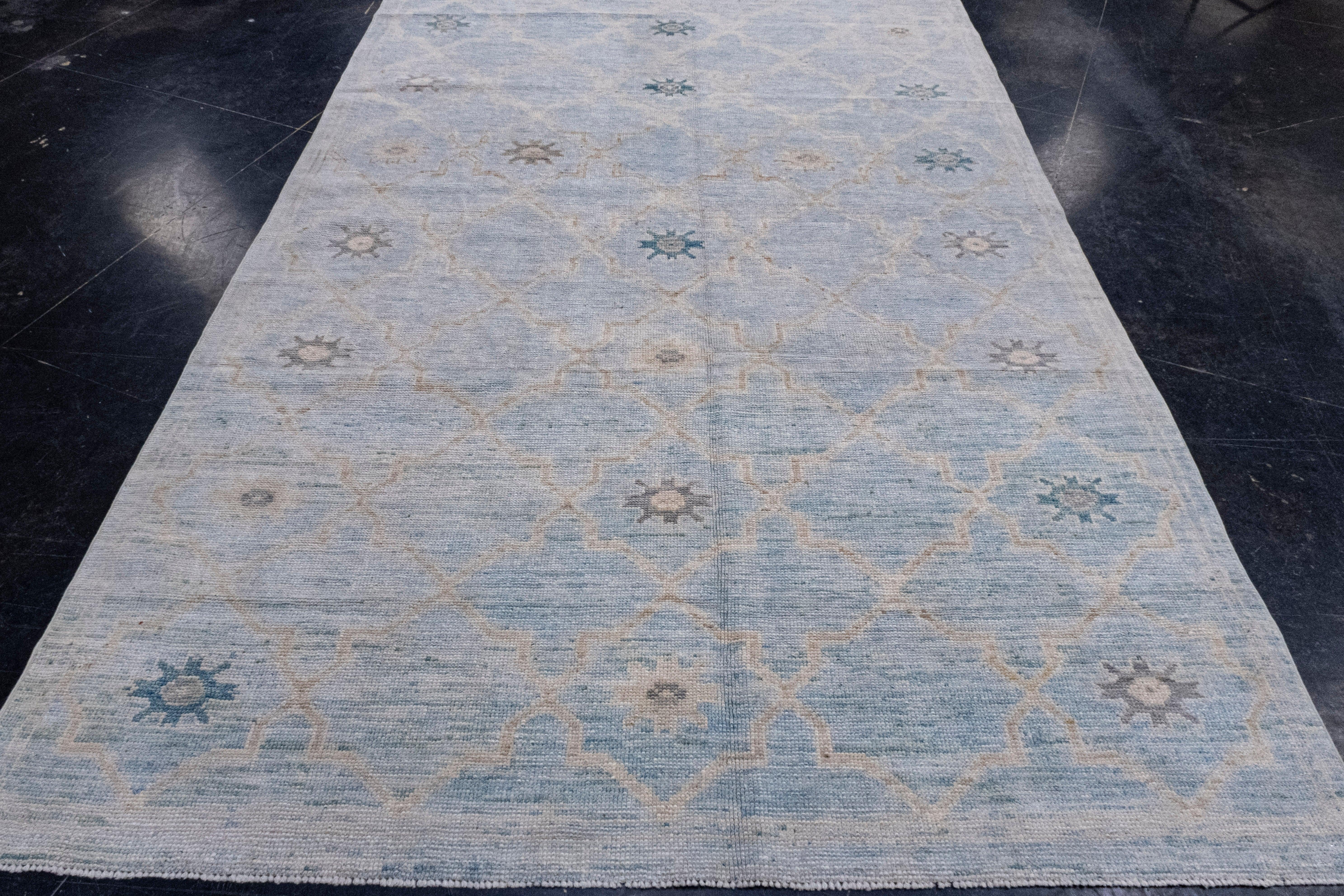 Turkish Oushak Rug 6' x 8'10