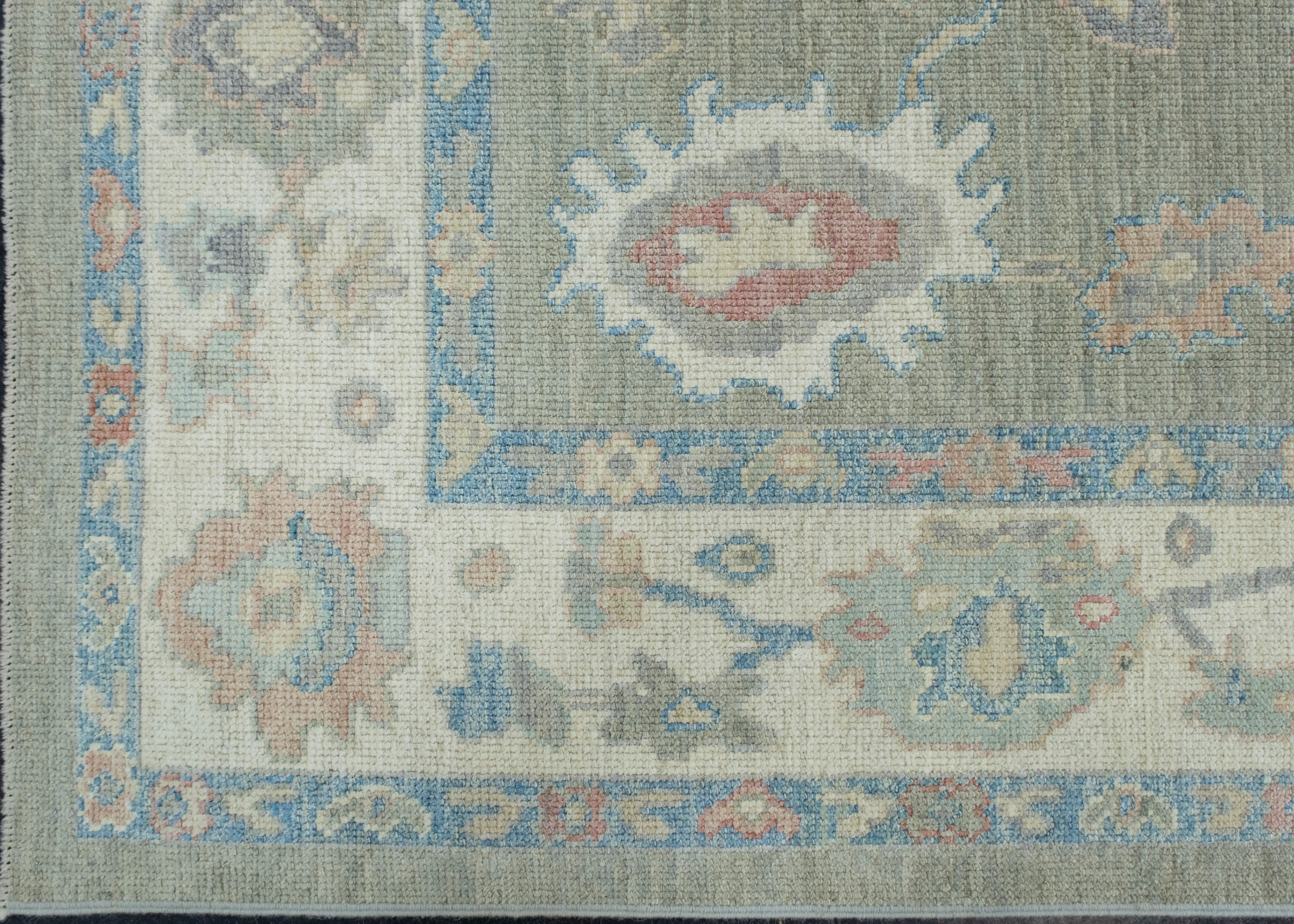 Turkish Oushak Rug 6' x 8'11