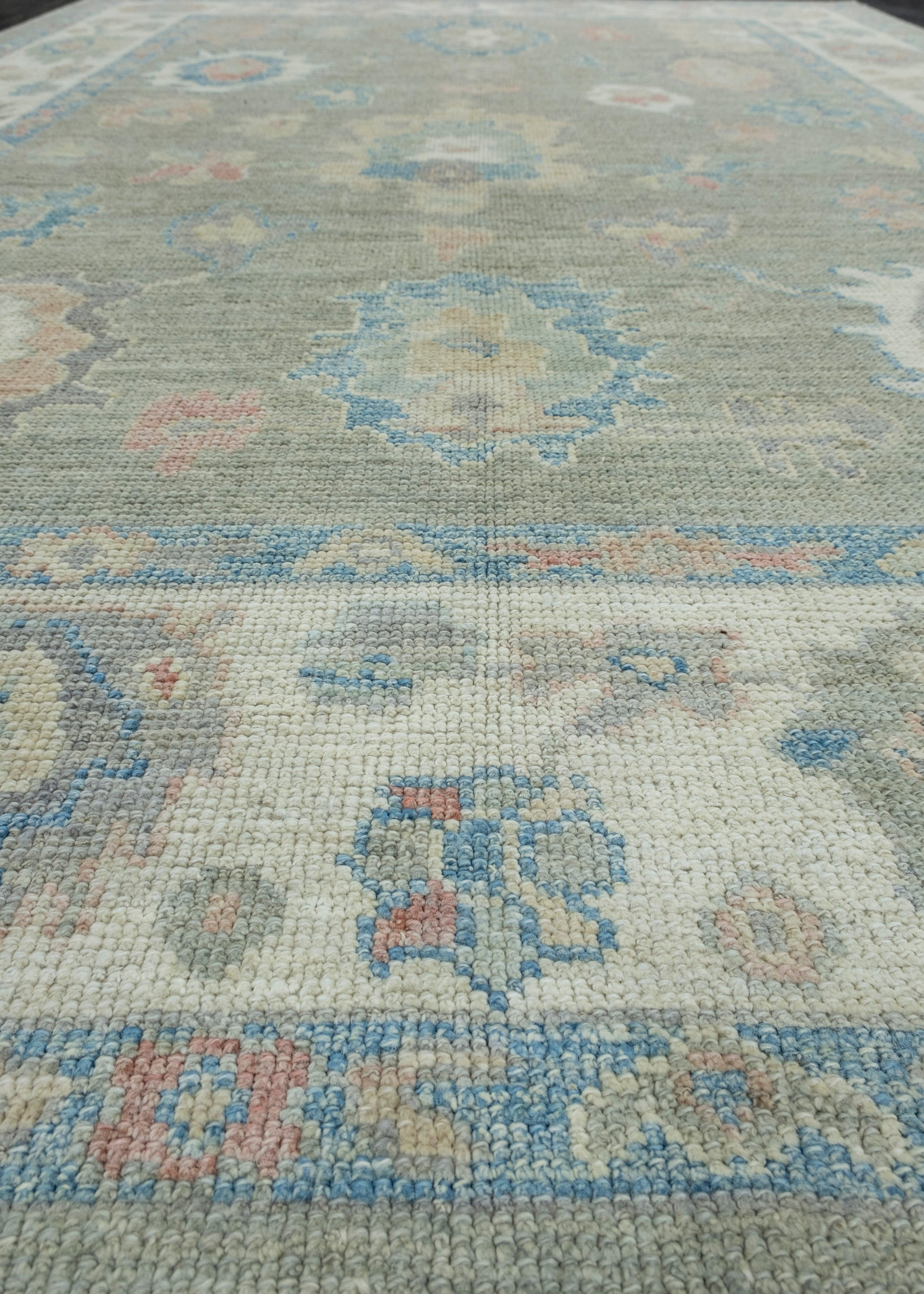 Contemporary Turkish Oushak Rug 6' x 8'11