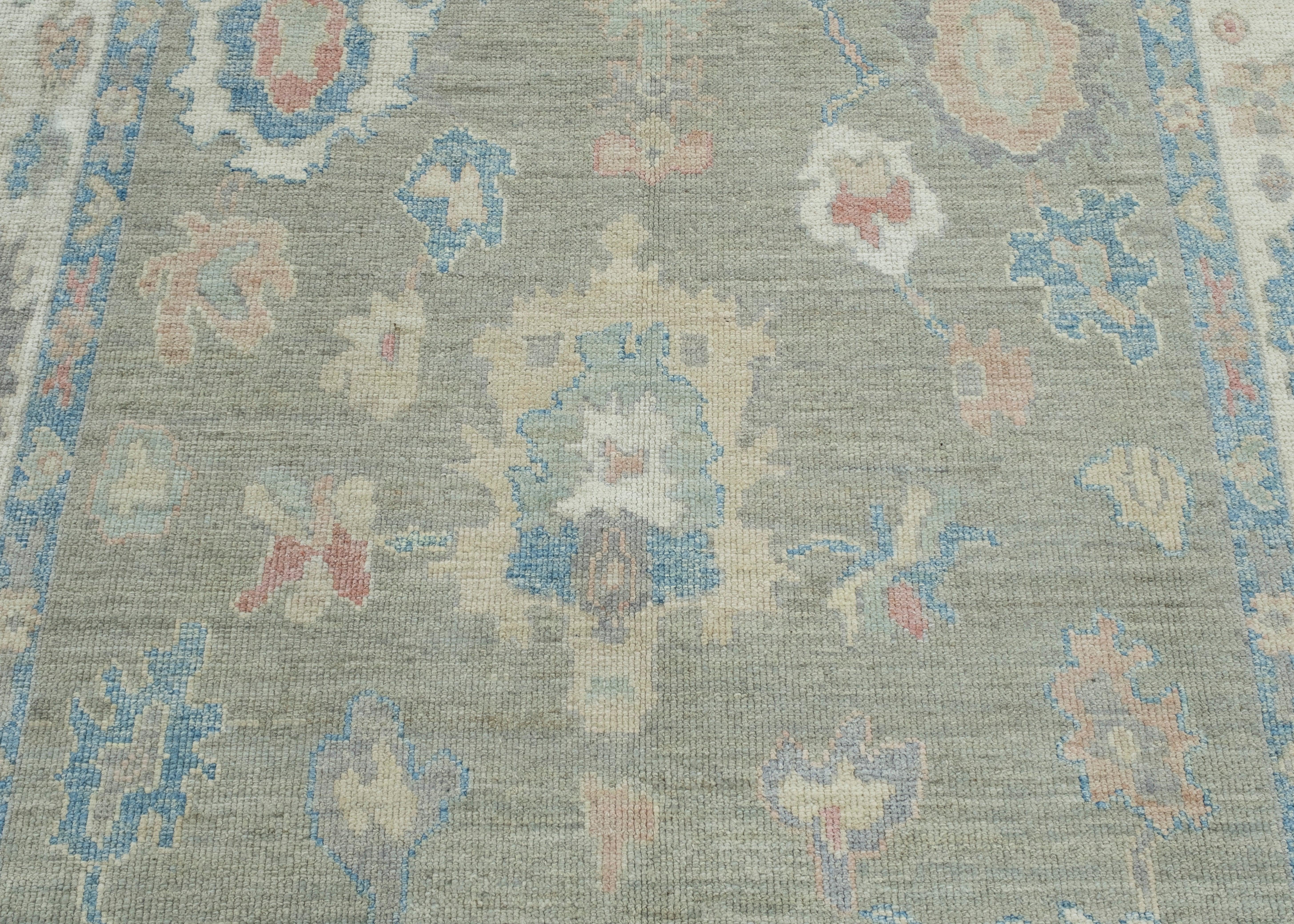 Wool Turkish Oushak Rug 6' x 8'11