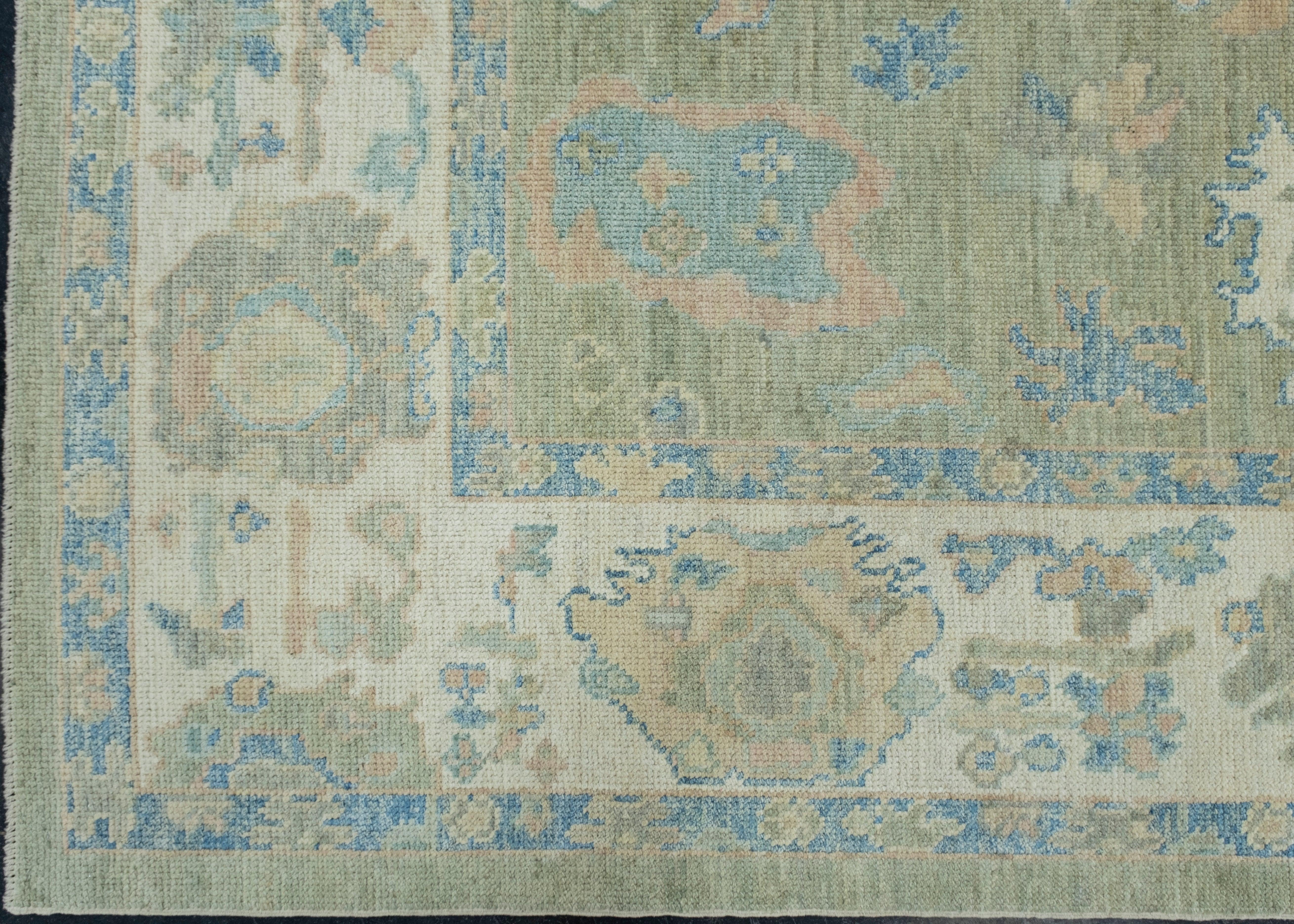 Türkischer Oushak-Teppich 6' x 9' #17874 im Zustand „Neu“ im Angebot in Houston, TX
