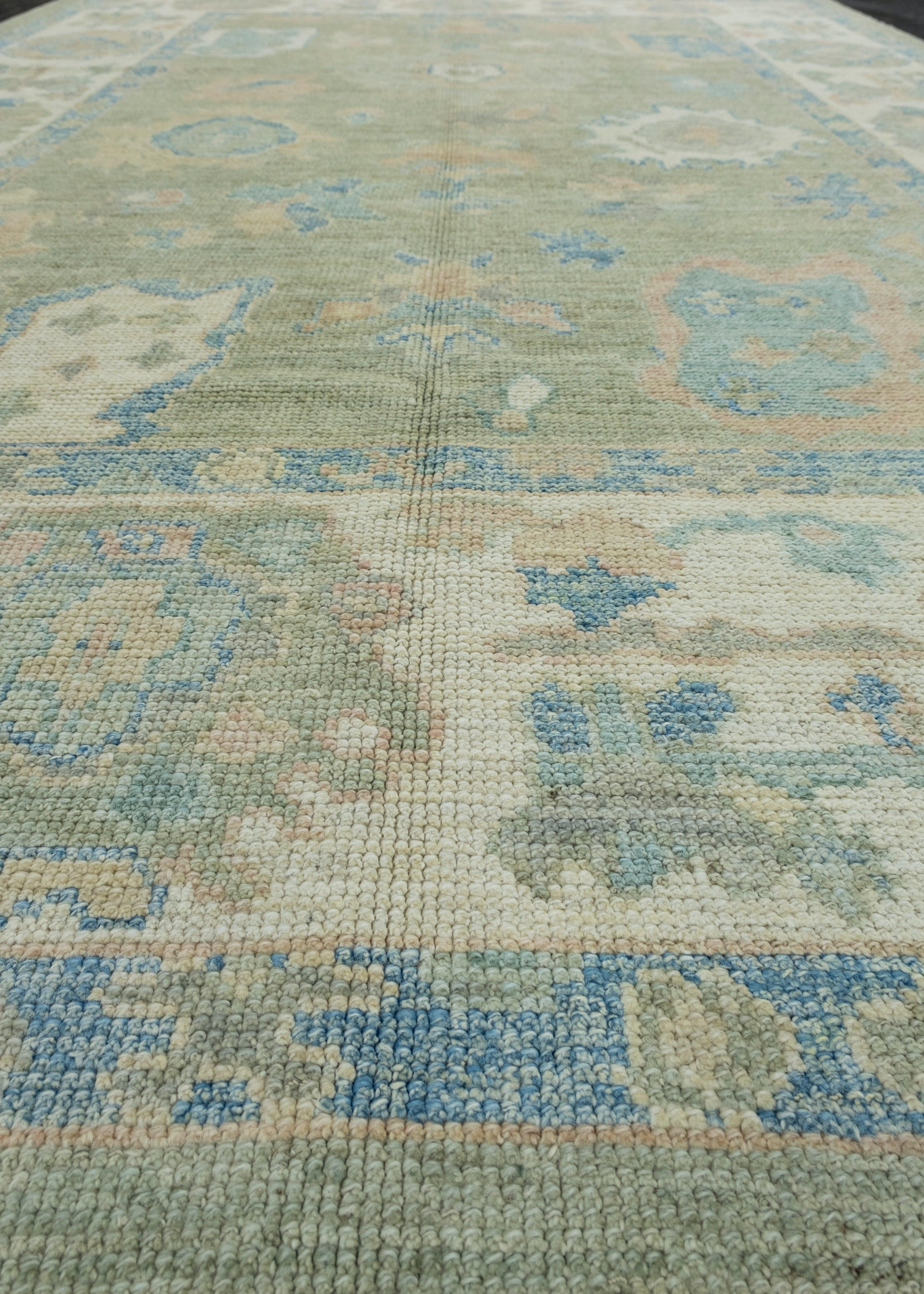 Türkischer Oushak-Teppich 6' x 9' #17874 (21. Jahrhundert und zeitgenössisch) im Angebot