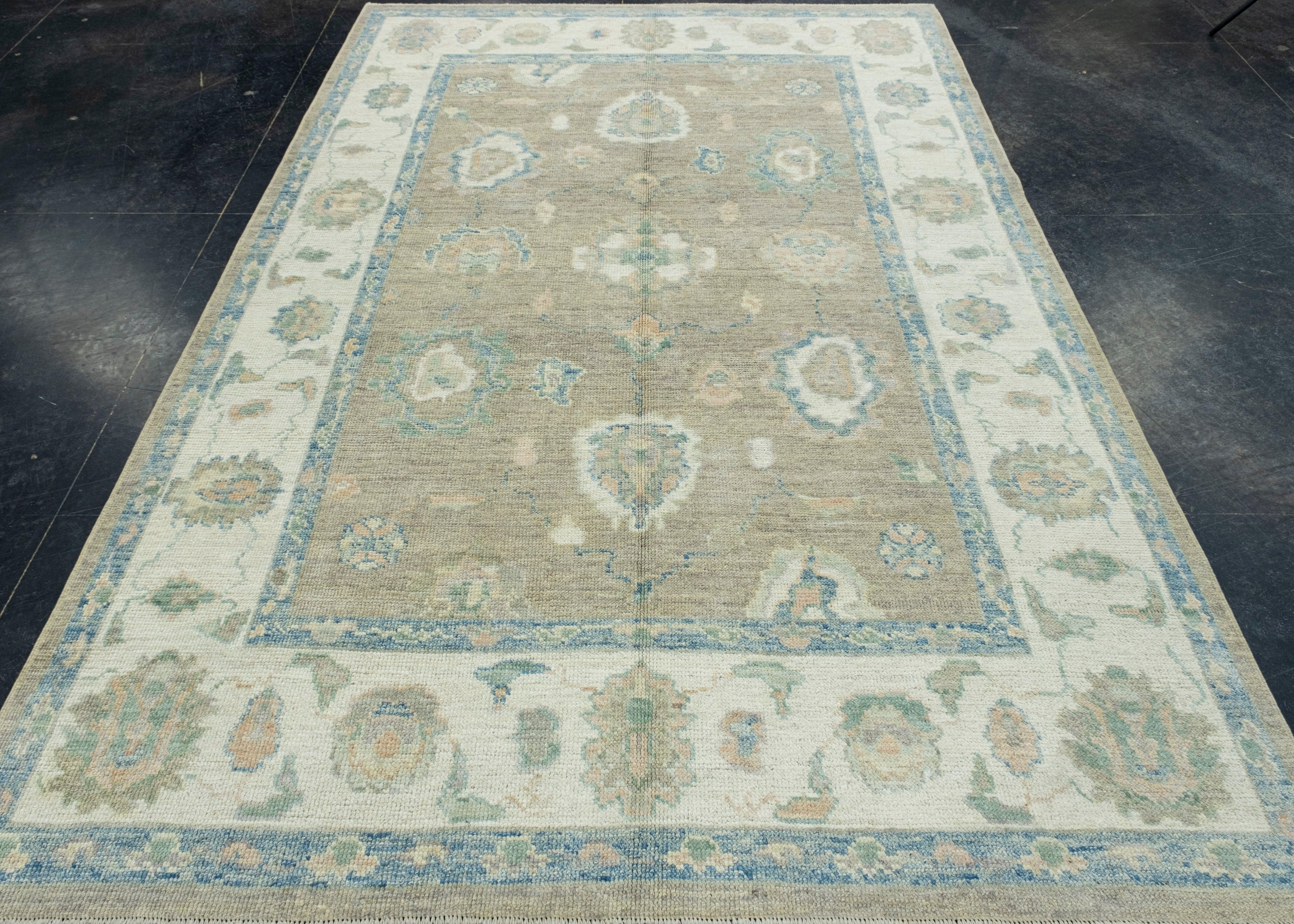 Turkish Oushak Rug 6' x 9'1