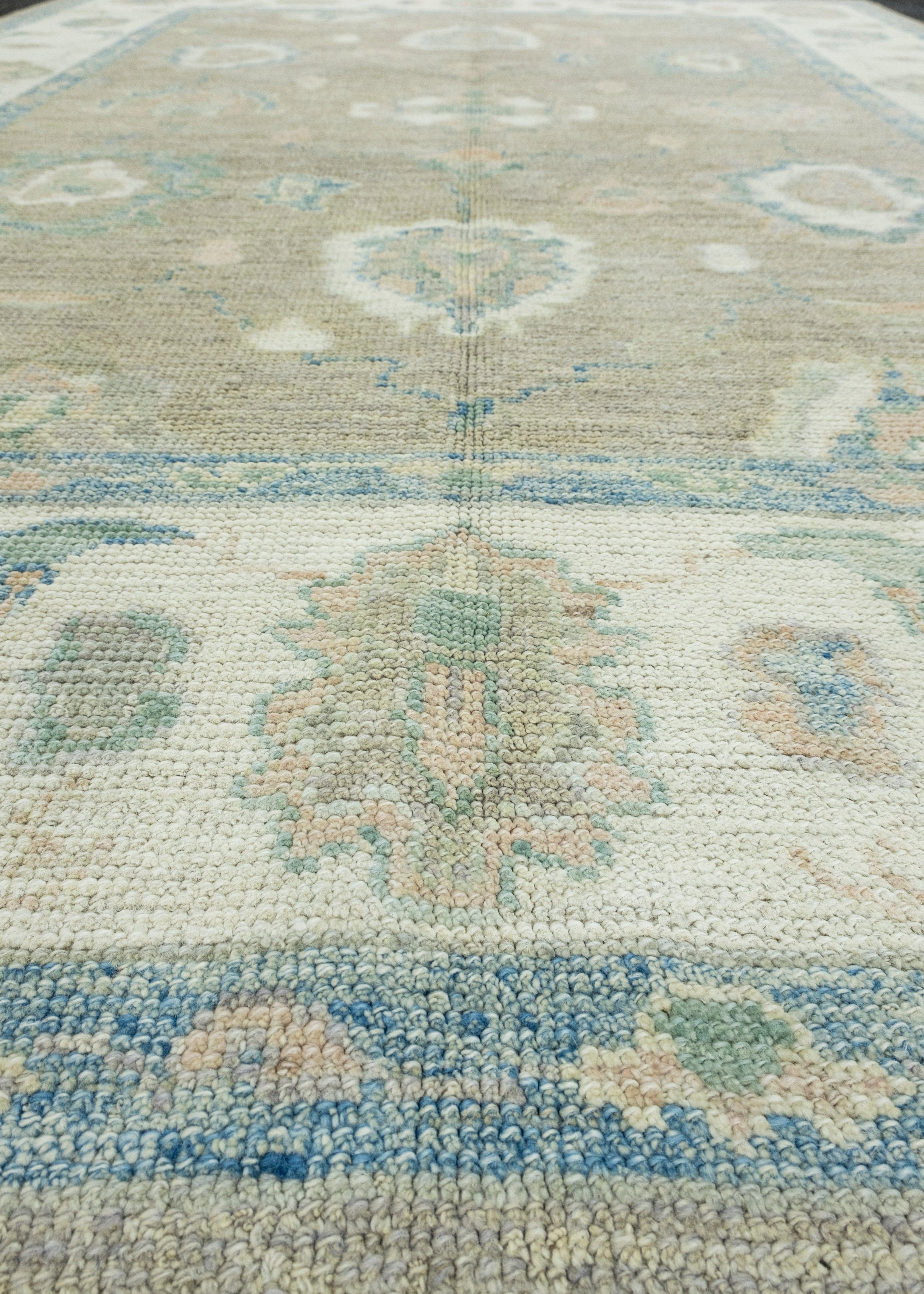 Contemporary Turkish Oushak Rug 6' x 9'1