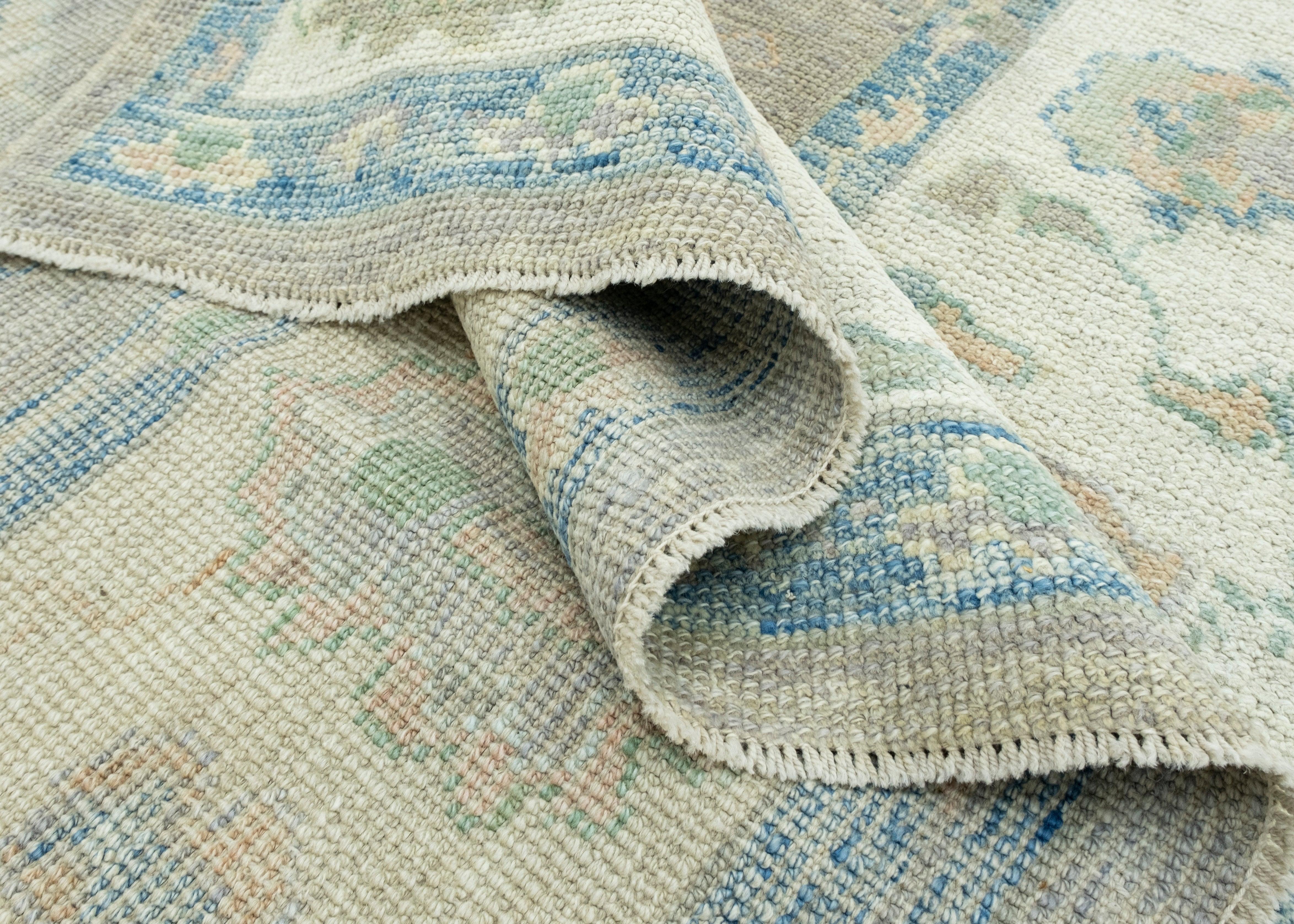 Turkish Oushak Rug 6' x 9'1