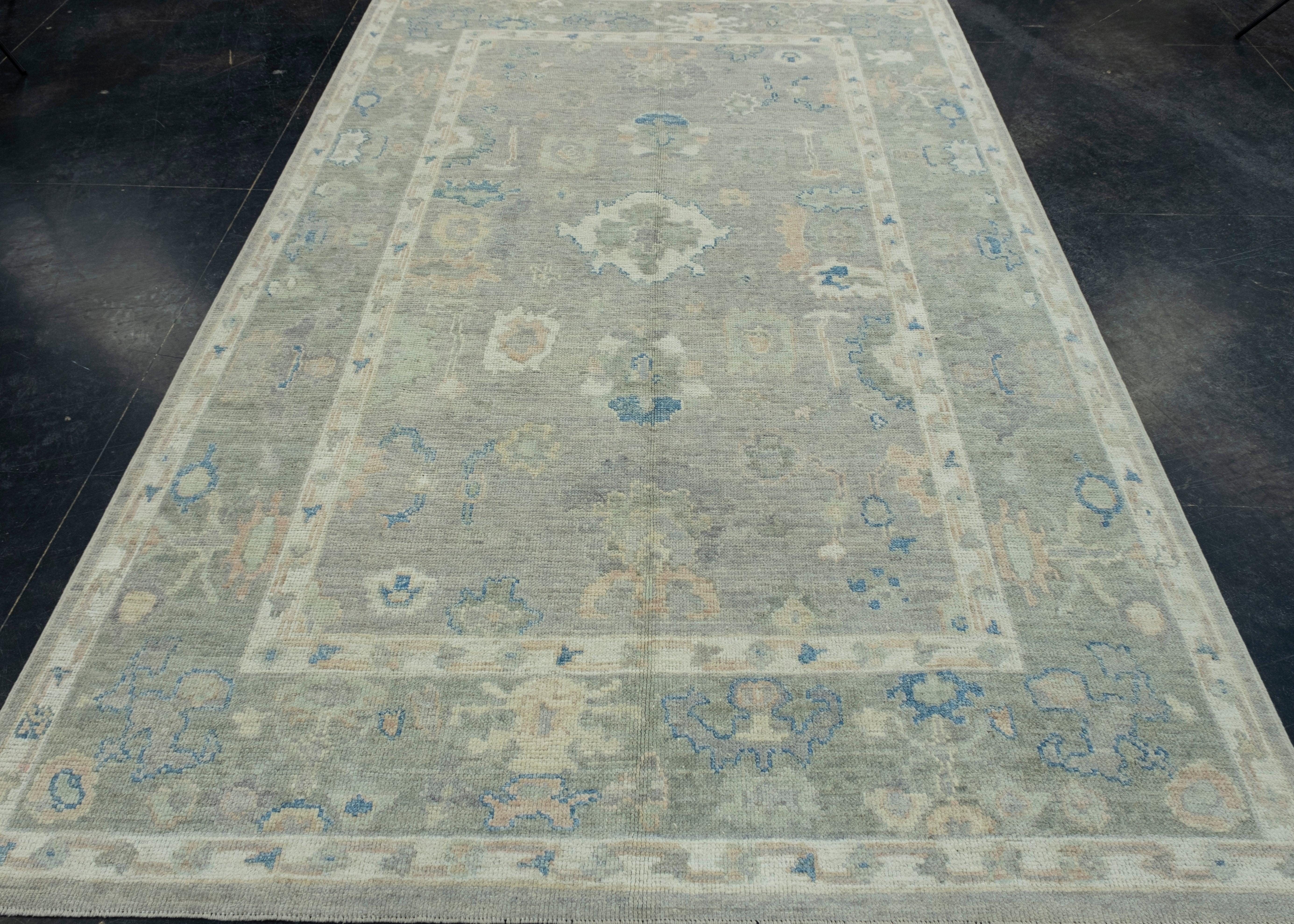 Turkish Oushak Rug 6' x 9'5
