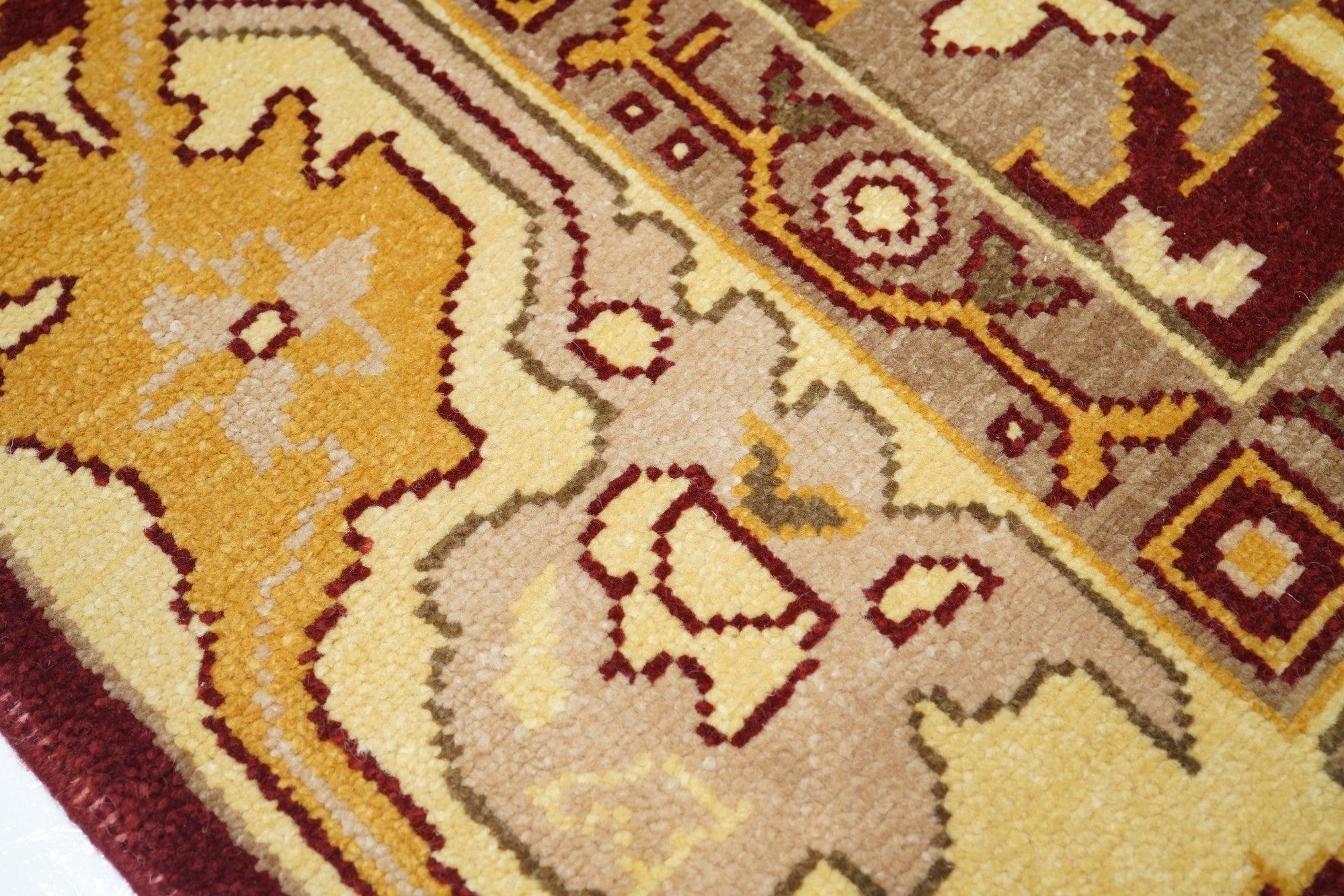 Wool Turkish Oushak Rug 6'0
