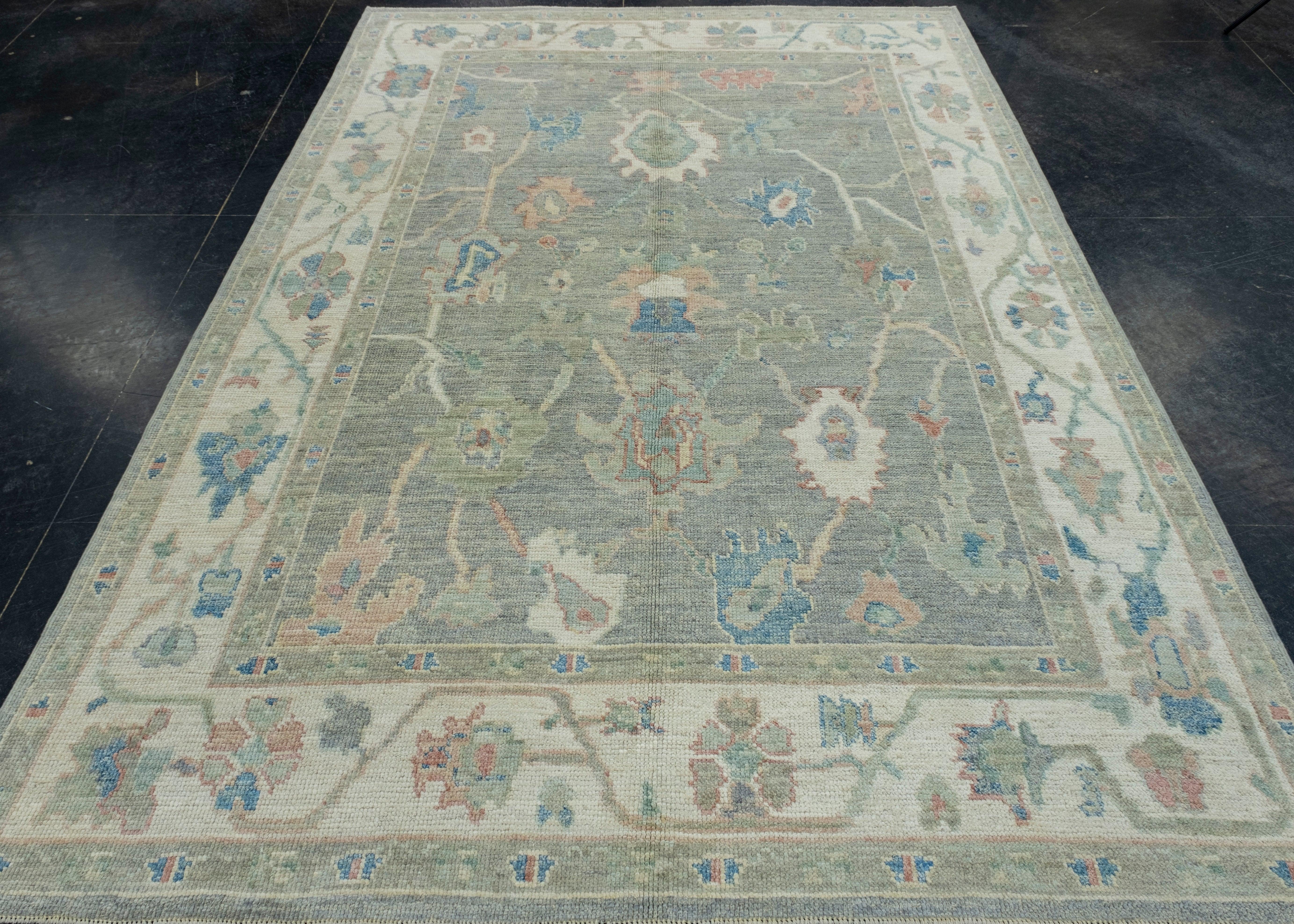 Turkish Oushak Rug 6'1