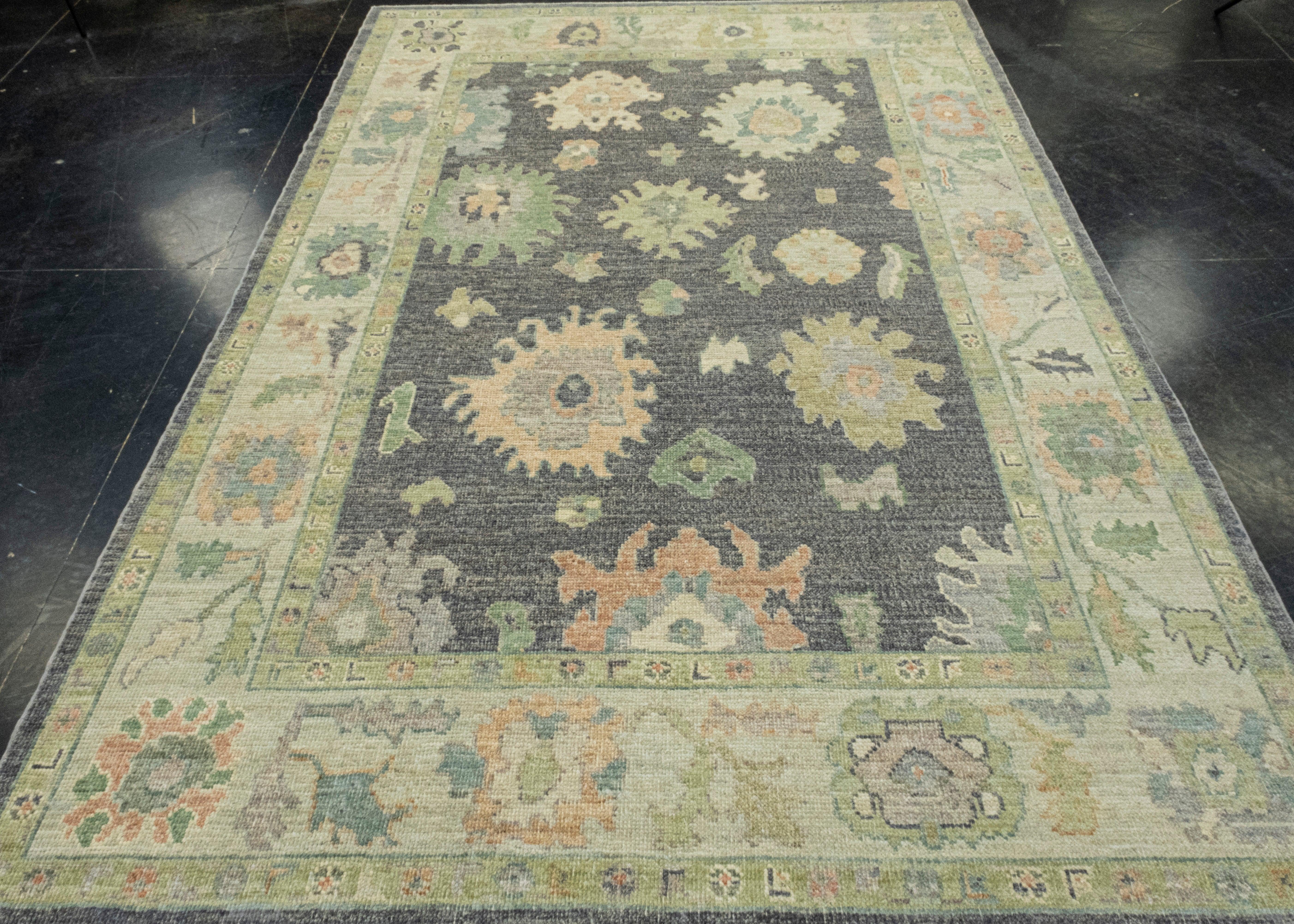 Alfombra turca Oushak 6'1