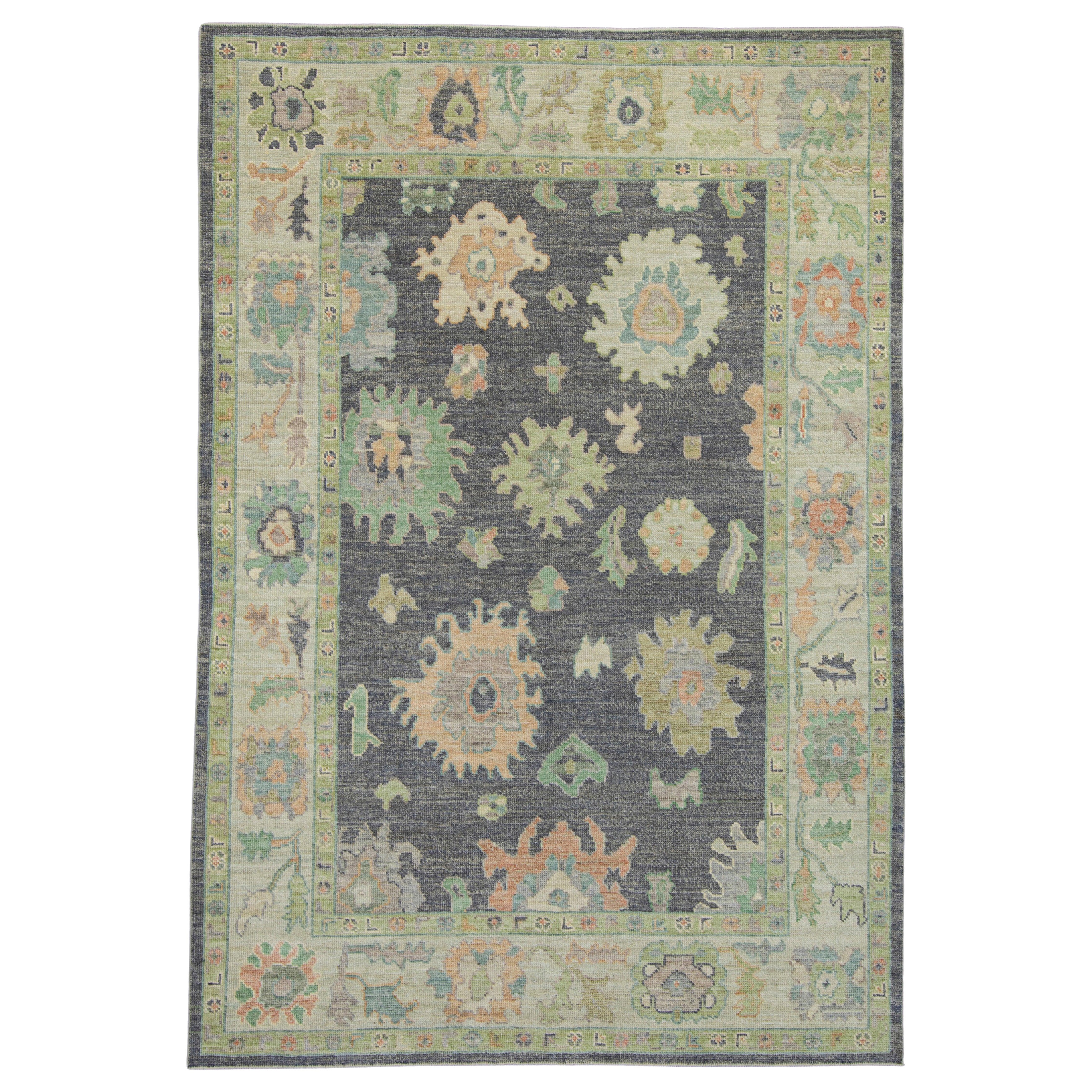 Alfombra turca Oushak 6'1" x 8'11" #16500 en venta