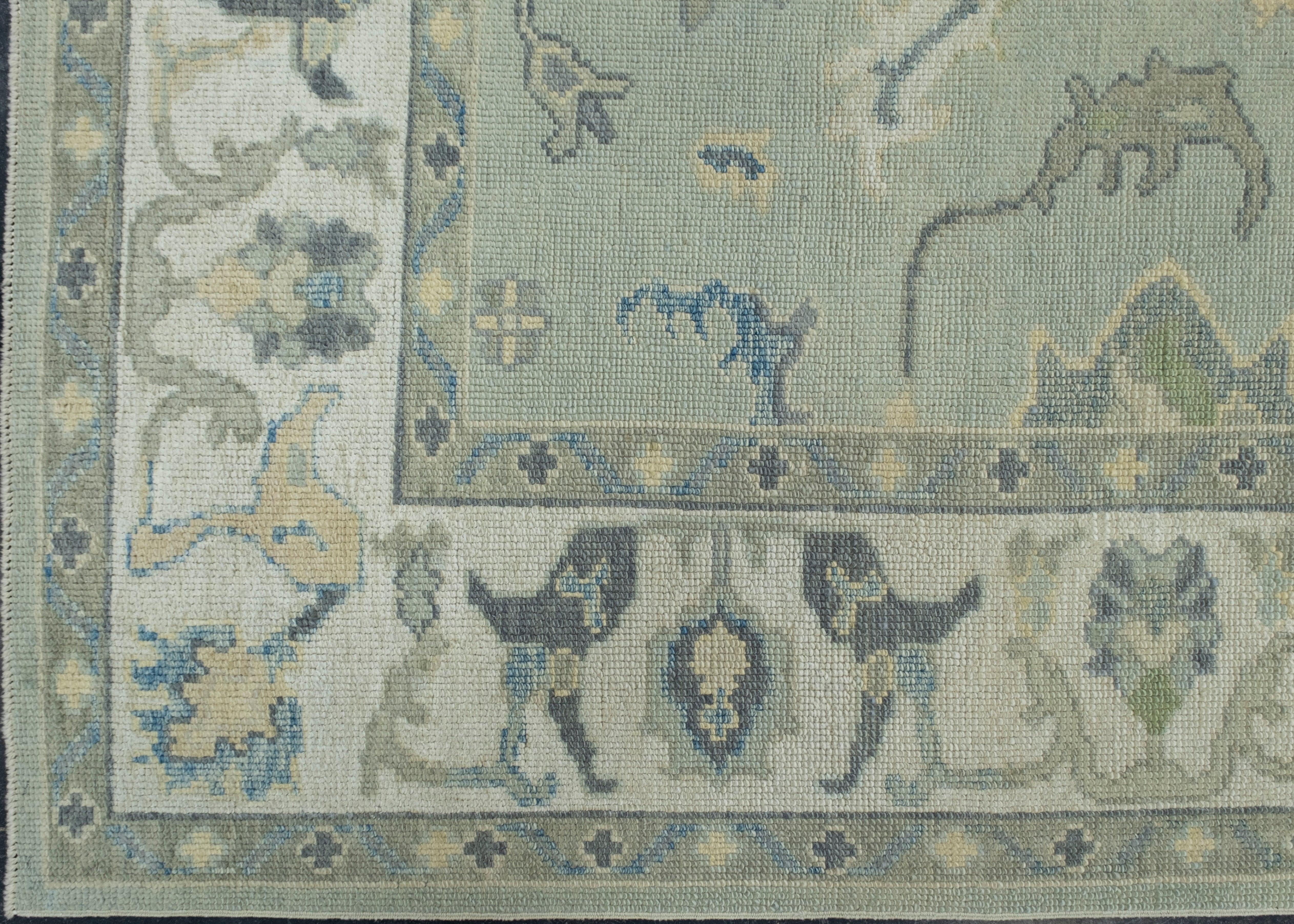 Turkish Oushak Rug 6'1