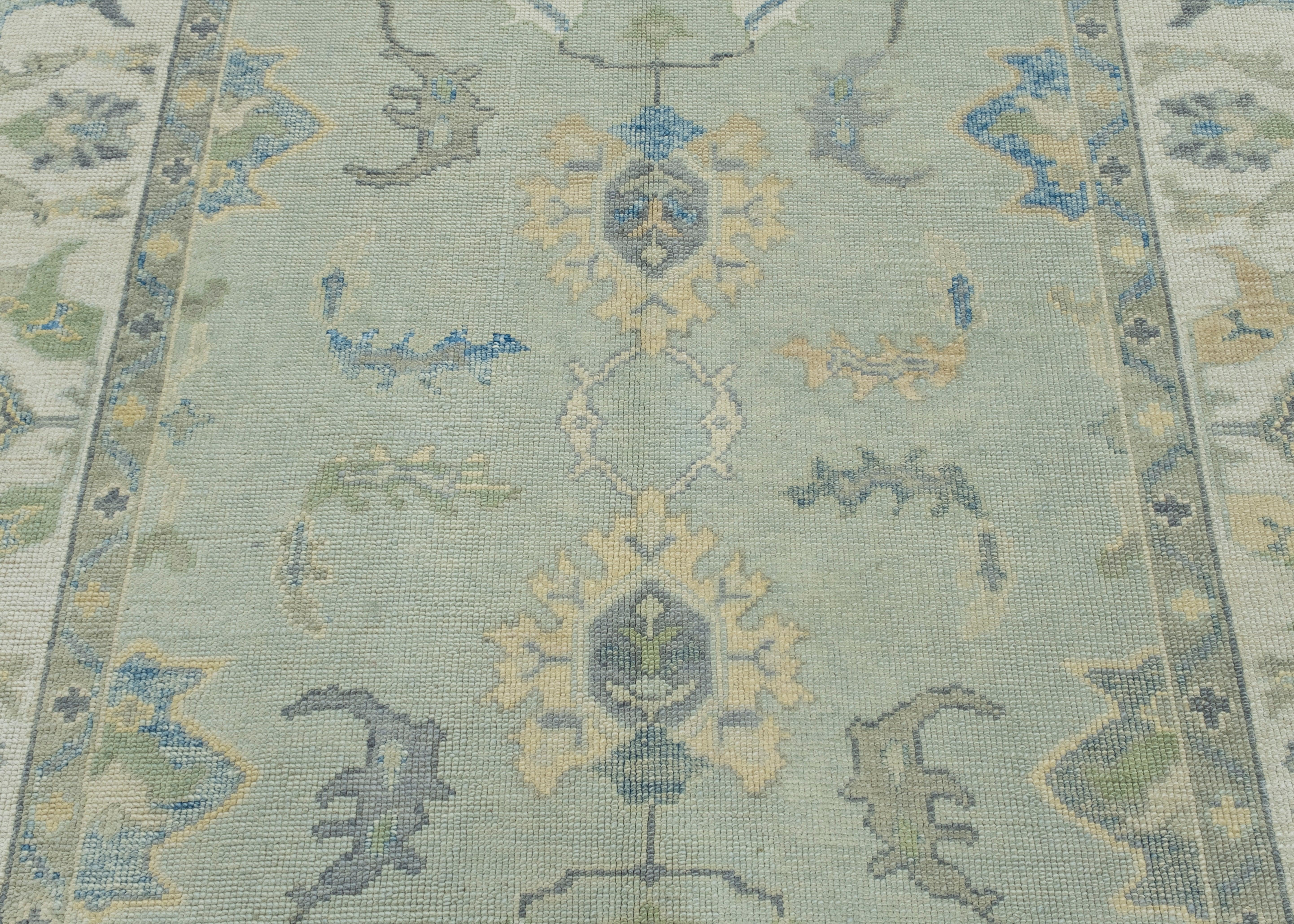 Wool Turkish Oushak Rug 6'1