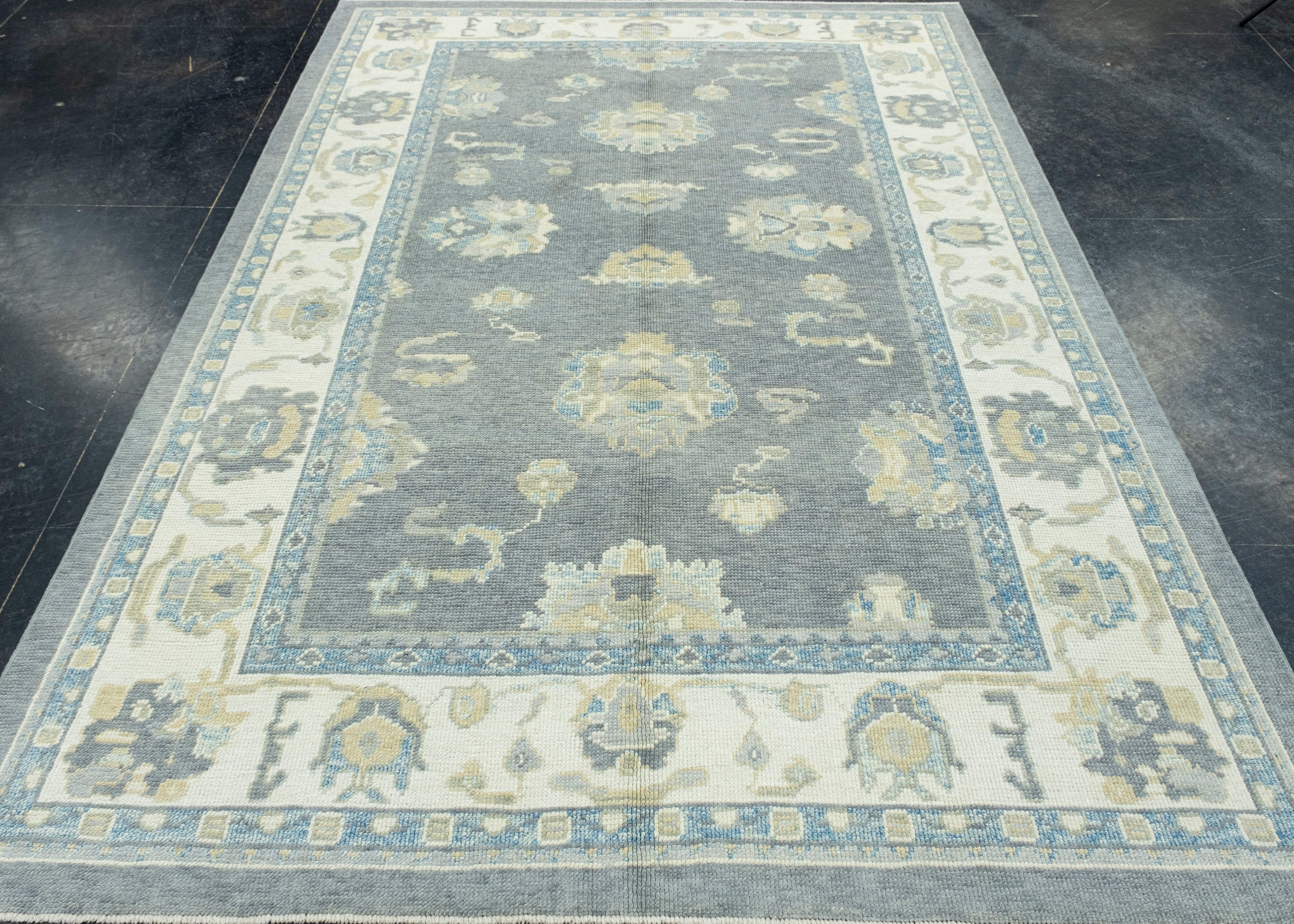 Turkish Oushak Rug 6'1