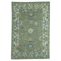 Alfombra turca de Oushak, 185 cm x 277 cm, n.º 19127