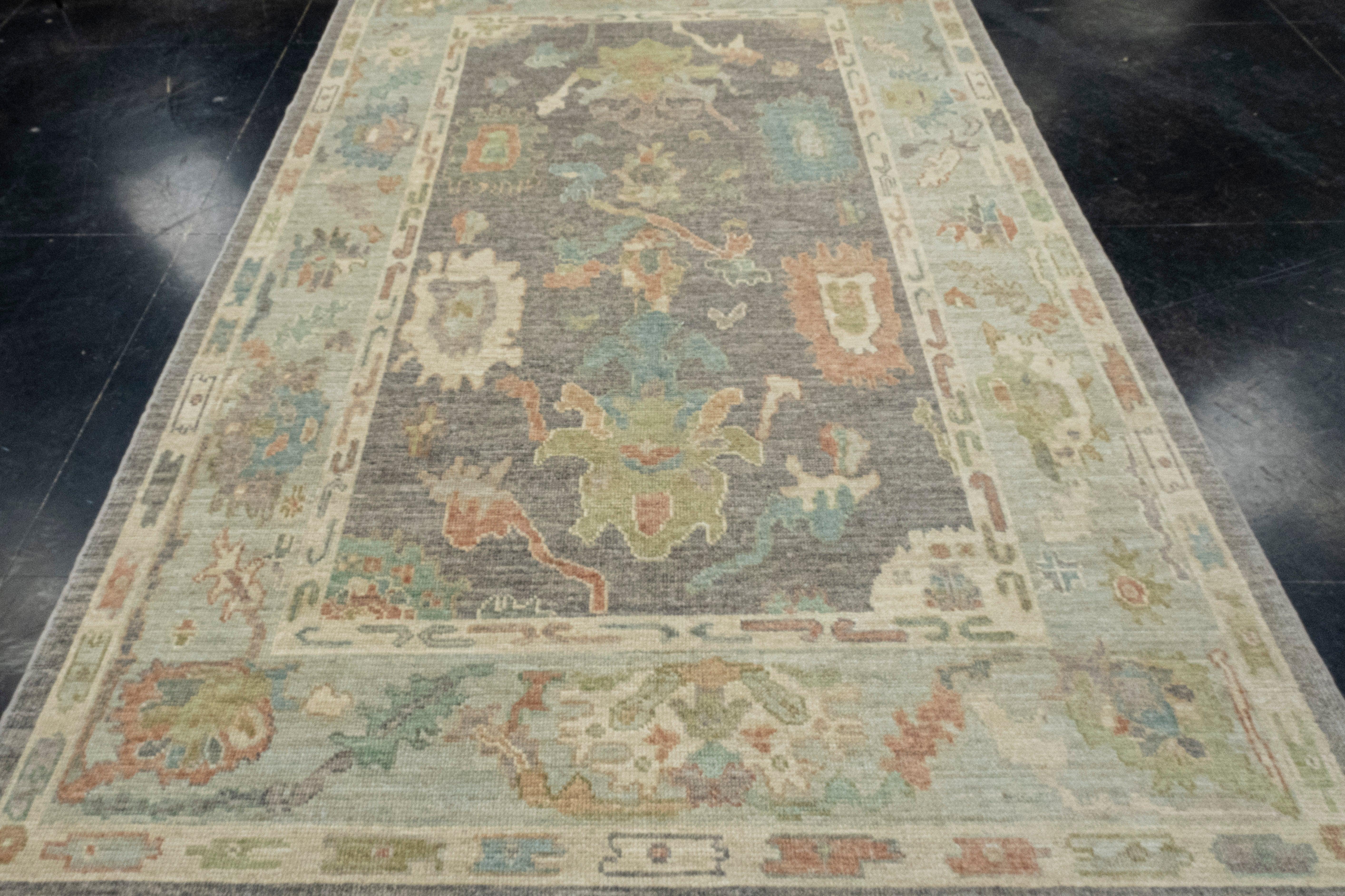 Turkish Oushak Rug 6'1