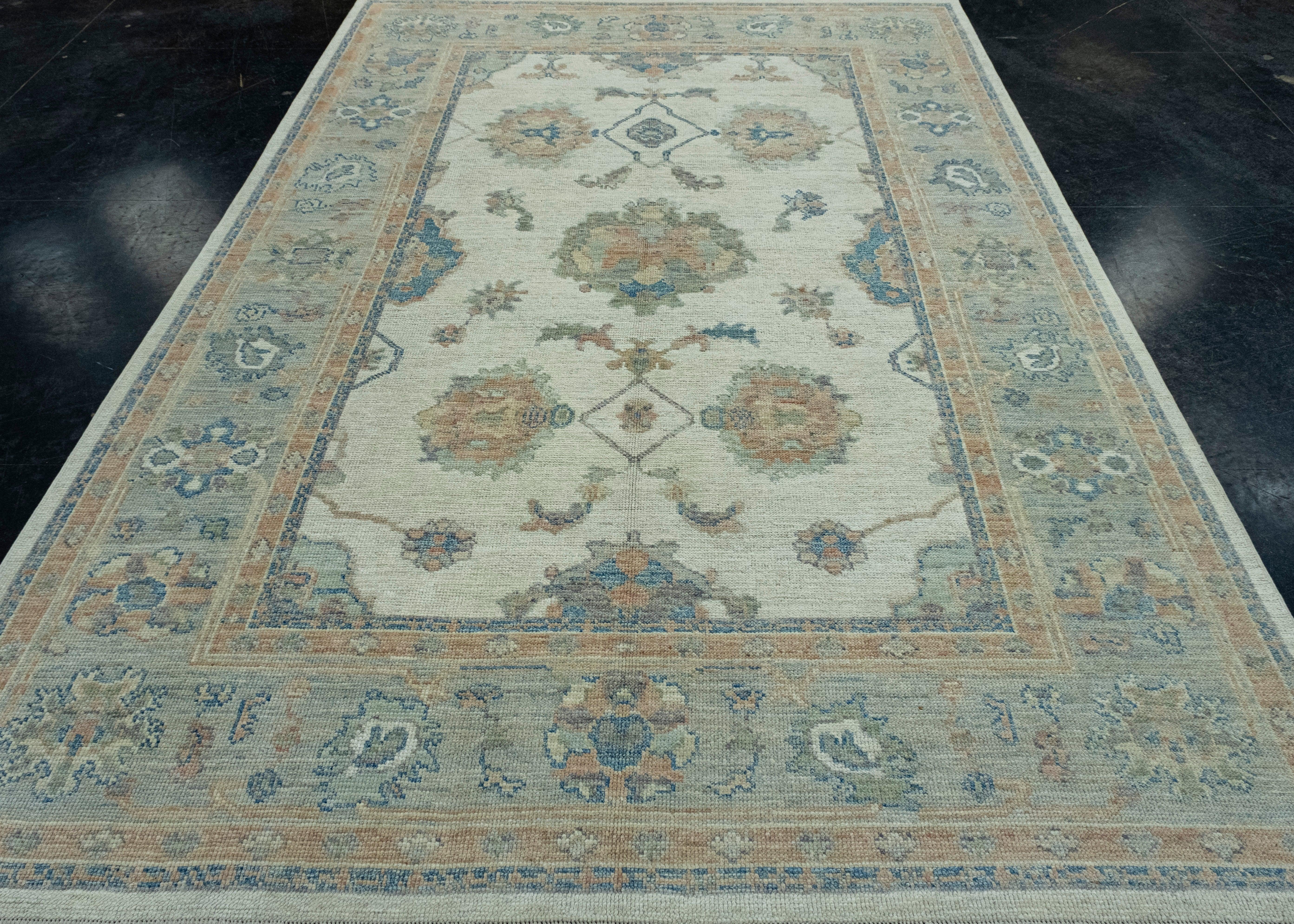 Turkish Oushak Rug 6'10