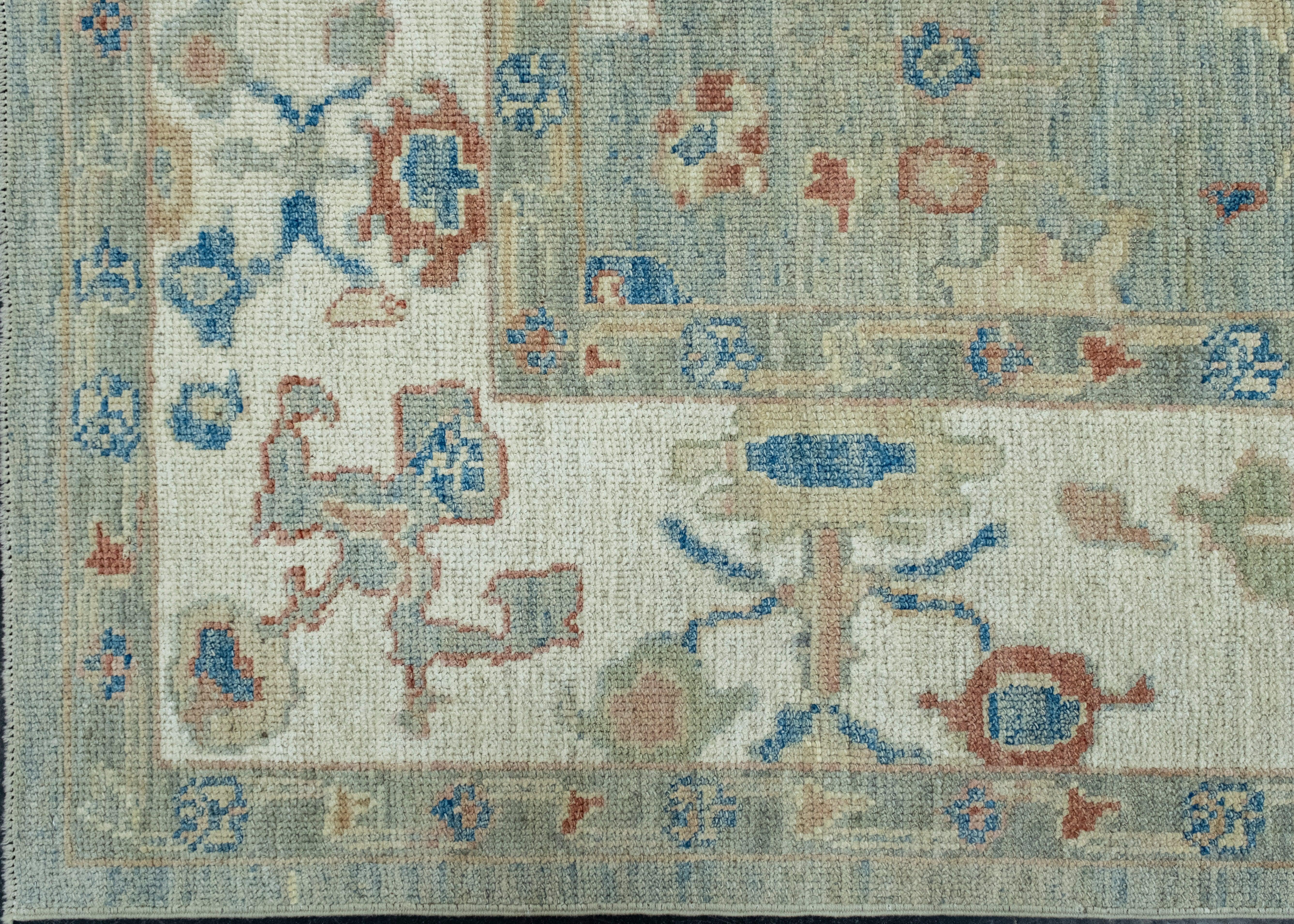 Turkish Oushak Rug 6'11