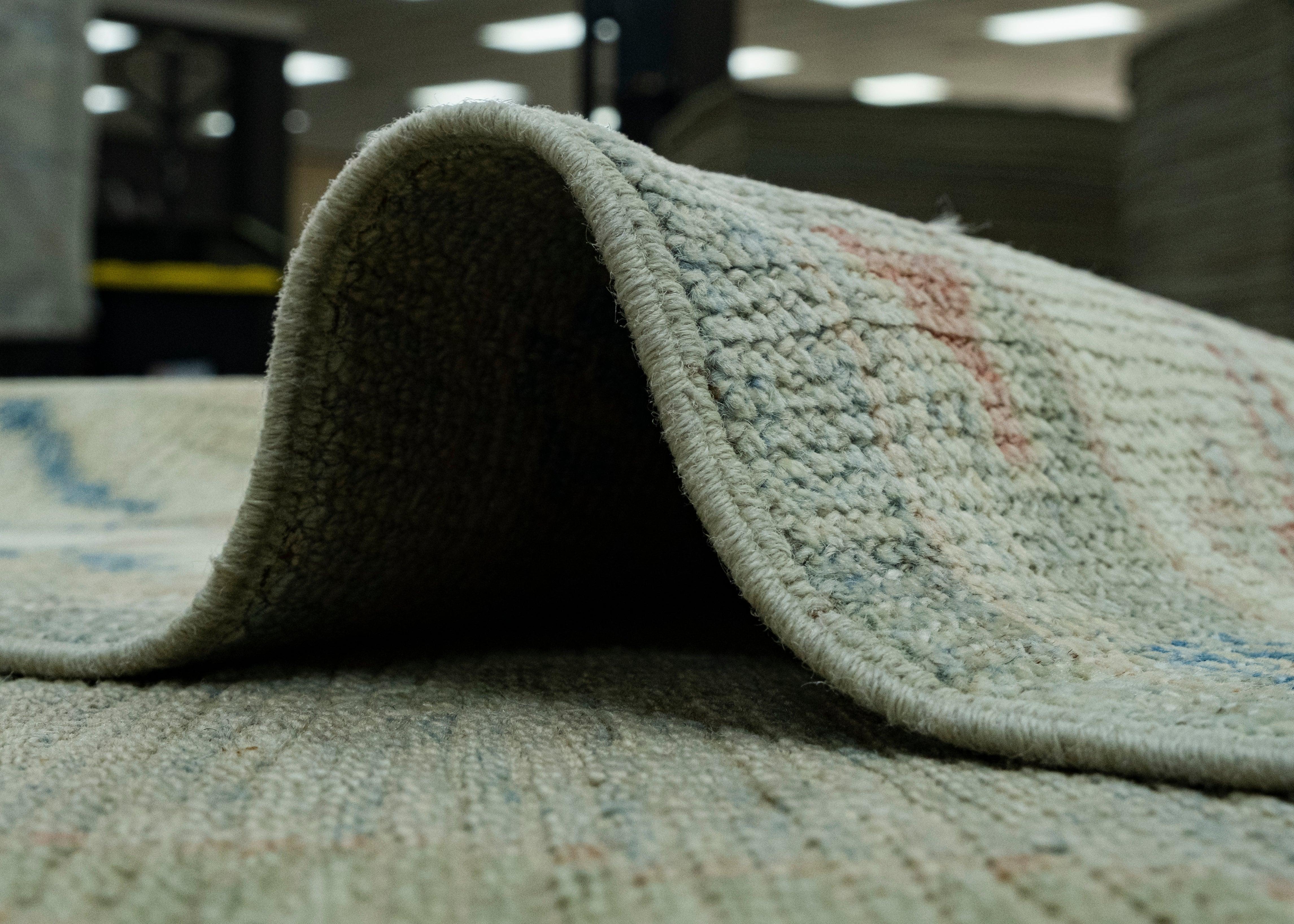 Wool Turkish Oushak Rug 6'11