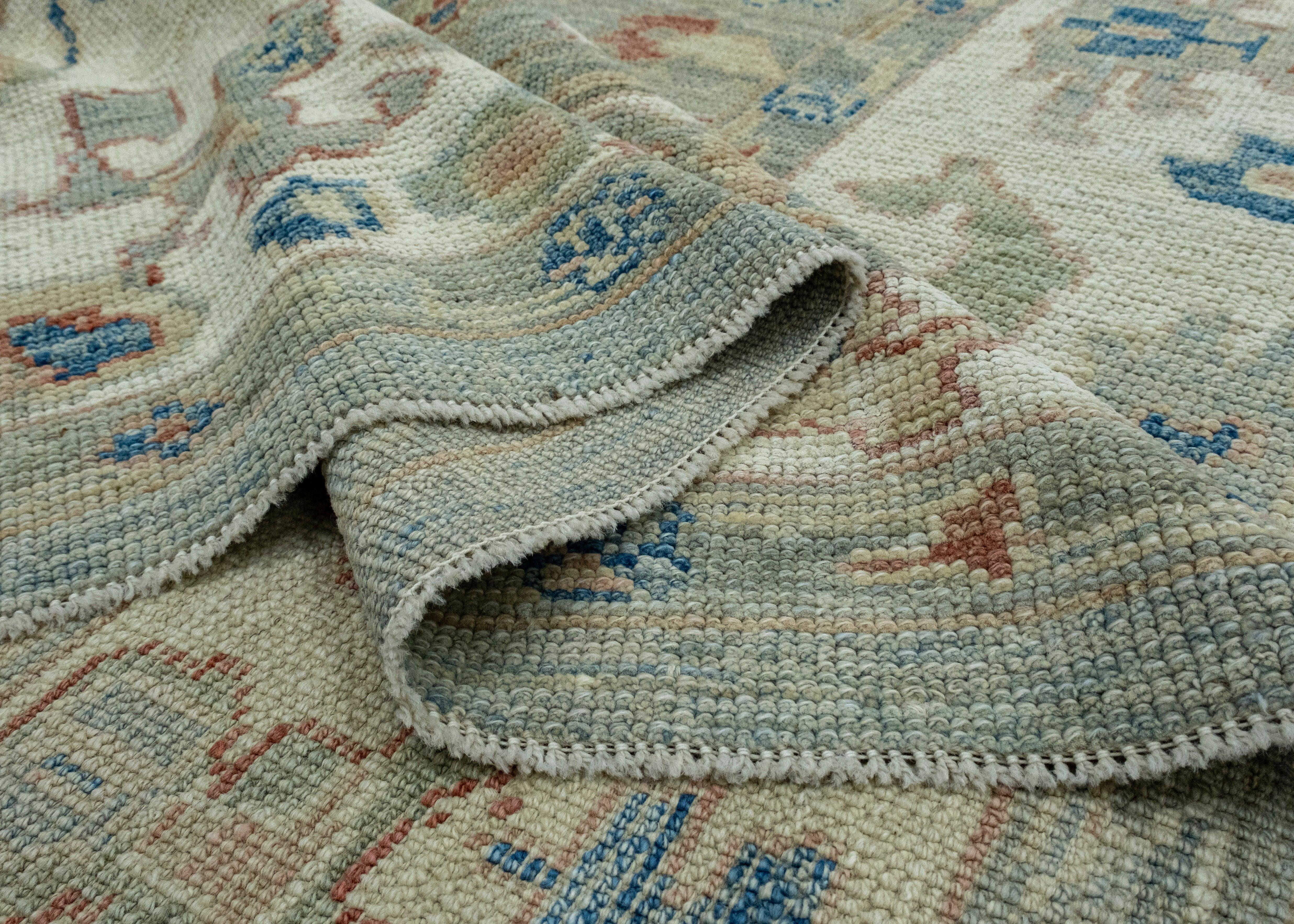 Turkish Oushak Rug 6'11